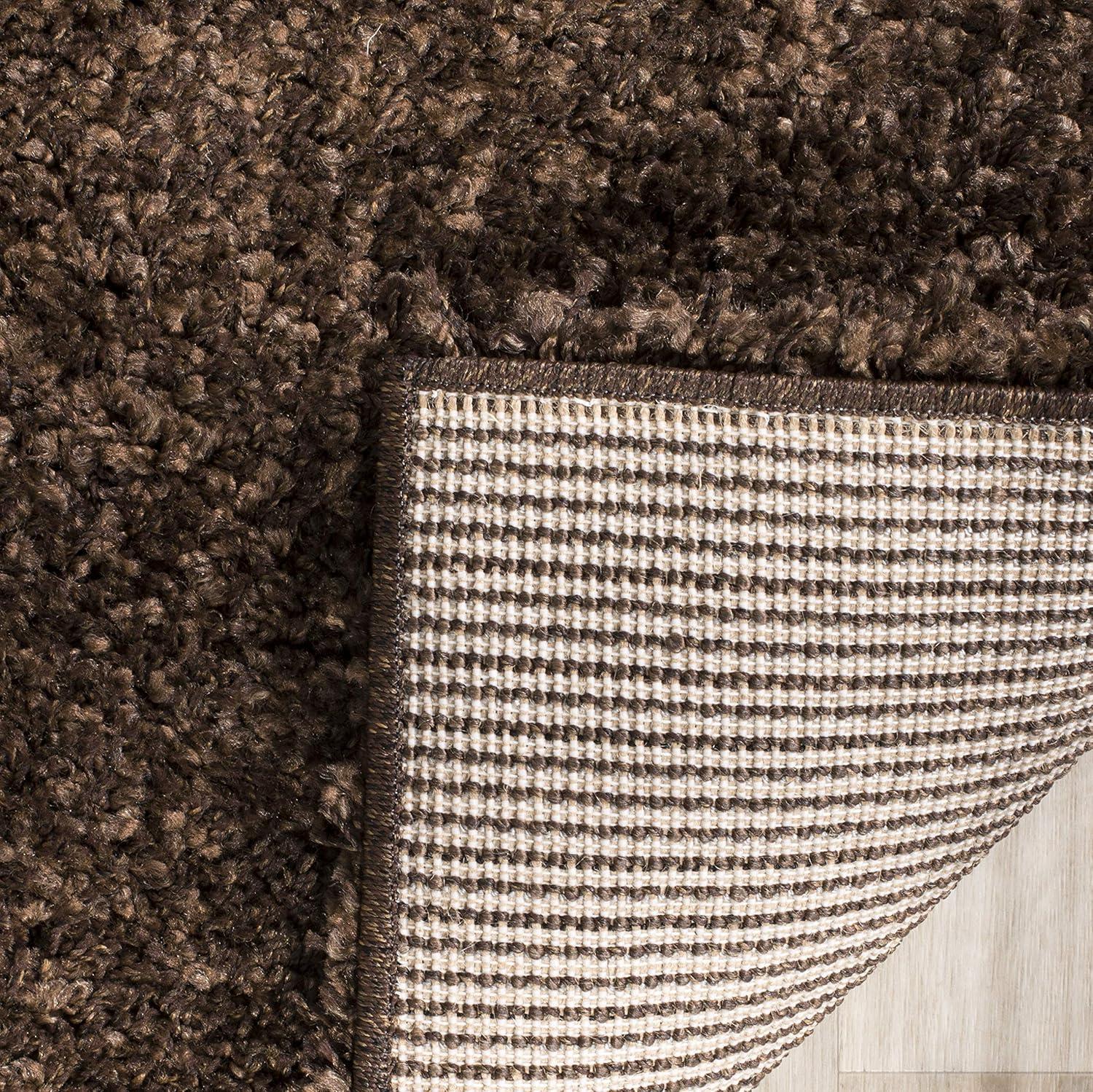 image:imageSAFAVIEH California Shag Collection Area Rug 53 x 76 Beige NonShedding amp Easy to Clean Ultra Plush Thick Pile Ideal for Living Room Bedroom Dining Space SG1511313Brown