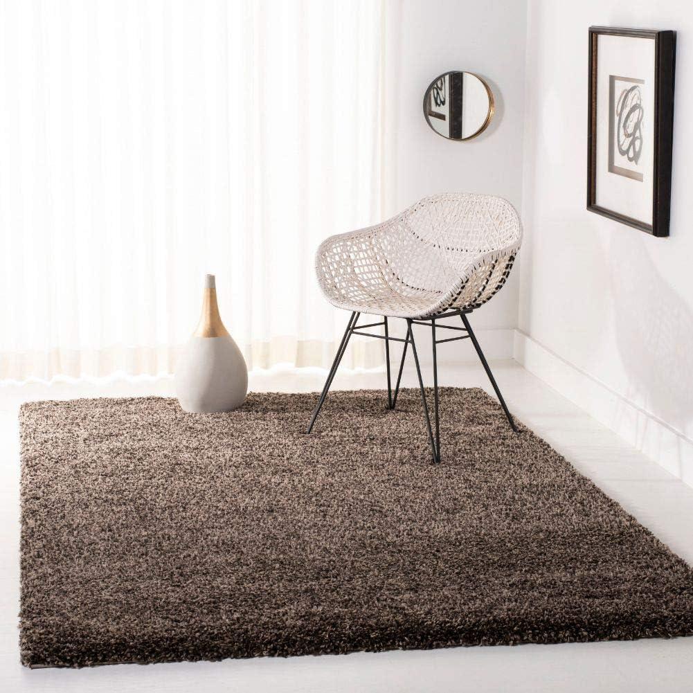 image:imageSAFAVIEH California Shag Collection Area Rug 53 x 76 Beige NonShedding amp Easy to Clean Ultra Plush Thick Pile Ideal for Living Room Bedroom Dining Space SG1511313Mushroom