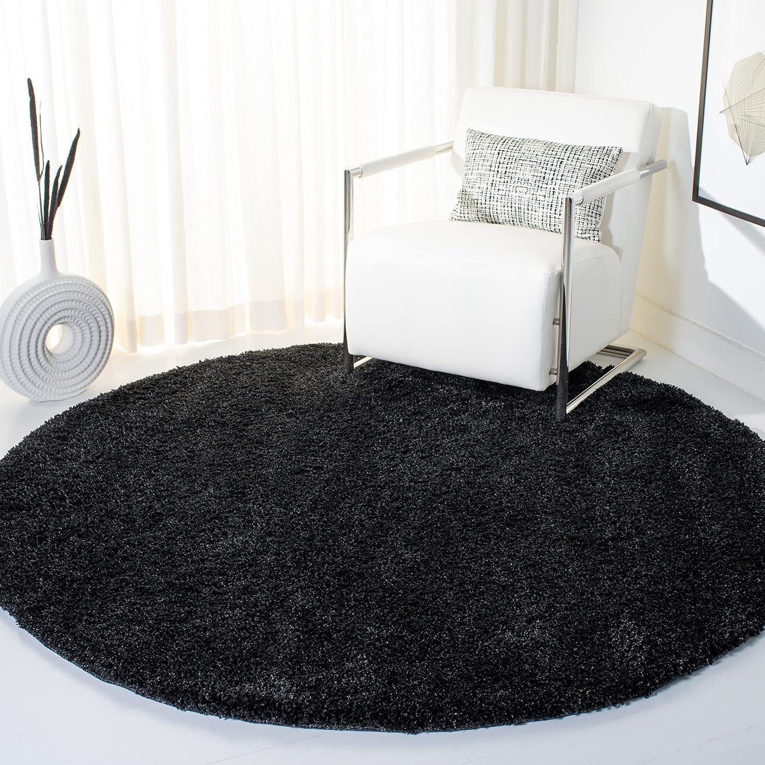 image:imageSAFAVIEH California Shag Collection Area Rug 53 x 76 Beige NonShedding amp Easy to Clean Ultra Plush Thick Pile Ideal for Living Room Bedroom Dining Space SG1511313BlackIvory