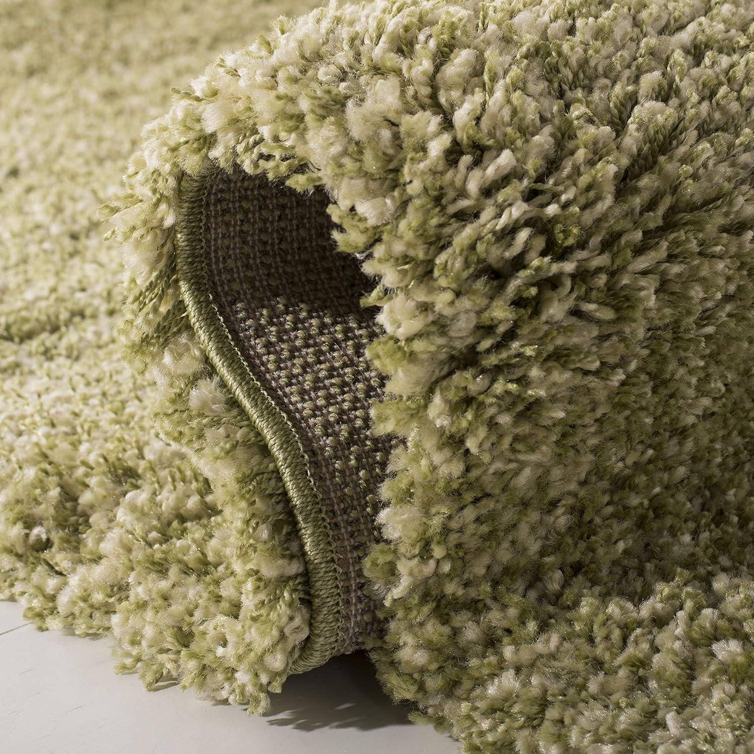 image:imageSAFAVIEH California Shag Collection Area Rug 53 x 76 Beige NonShedding amp Easy to Clean Ultra Plush Thick Pile Ideal for Living Room Bedroom Dining Space SG1511313Green