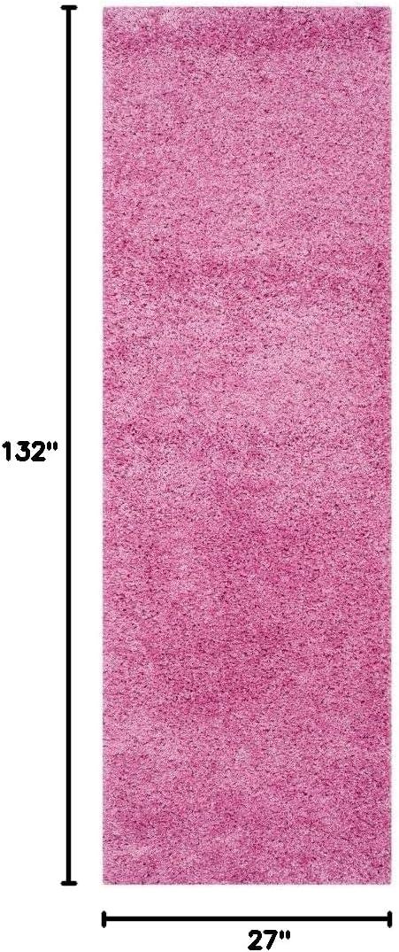 image:imageSAFAVIEH California Shag Collection Area Rug 53 x 76 Beige NonShedding amp Easy to Clean Ultra Plush Thick Pile Ideal for Living Room Bedroom Dining Space SG1511313Pink