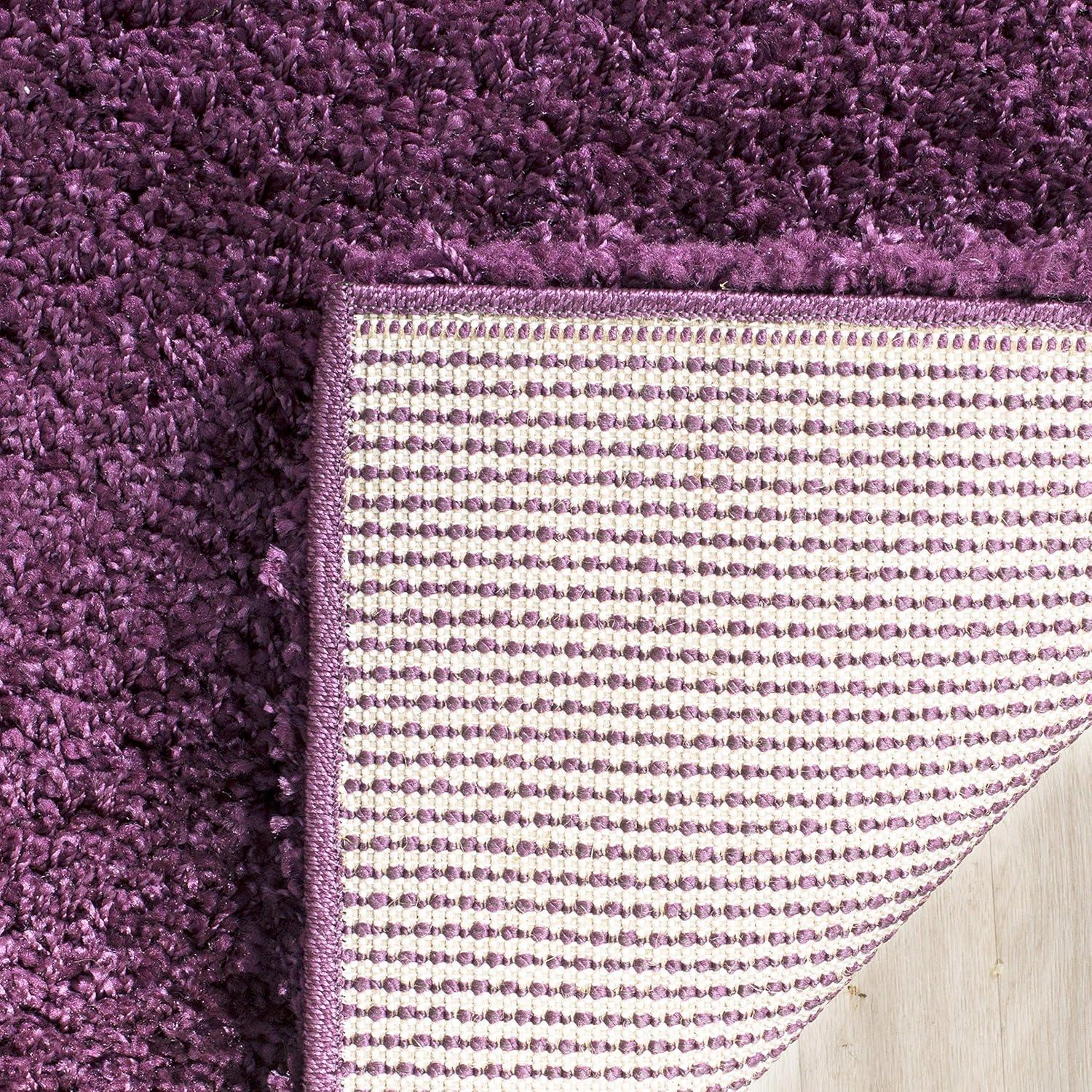 image:imageSAFAVIEH California Shag Collection Area Rug 53 x 76 Beige NonShedding amp Easy to Clean Ultra Plush Thick Pile Ideal for Living Room Bedroom Dining Space SG1511313Purple
