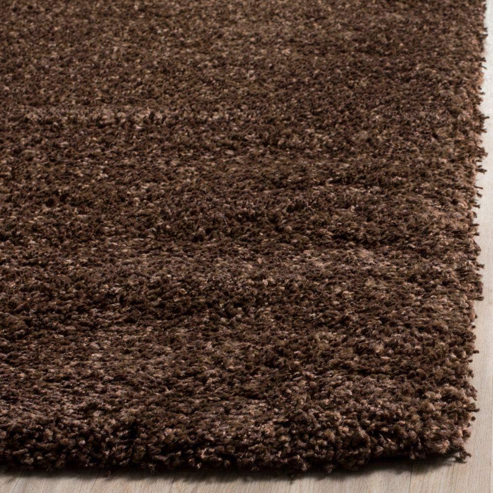 image:imageSAFAVIEH California Shag Collection Area Rug 53 x 76 Beige NonShedding amp Easy to Clean Ultra Plush Thick Pile Ideal for Living Room Bedroom Dining Space SG1511313Brown