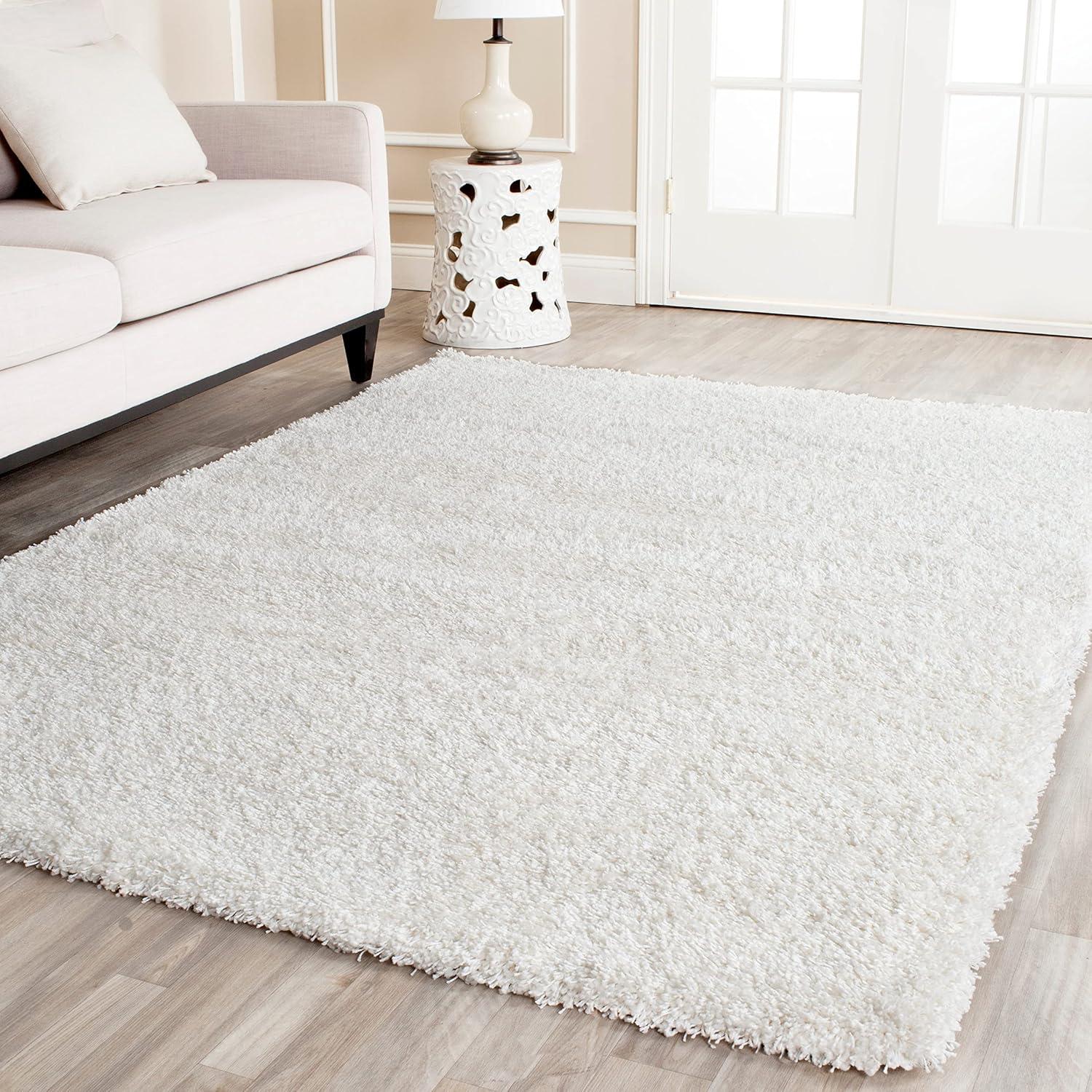 image:imageSAFAVIEH California Shag Collection Area Rug 53 x 76 Beige NonShedding amp Easy to Clean Ultra Plush Thick Pile Ideal for Living Room Bedroom Dining Space SG1511313Pink