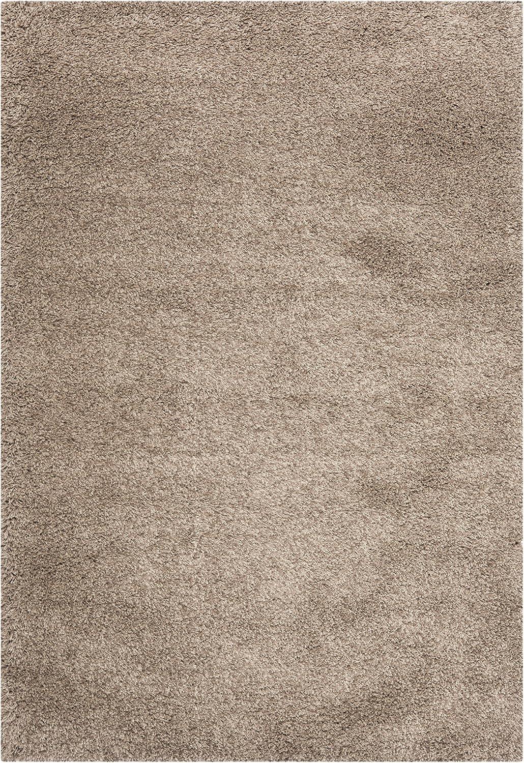image:imageSAFAVIEH California Shag Collection Area Rug 53 x 76 Beige NonShedding amp Easy to Clean Ultra Plush Thick Pile Ideal for Living Room Bedroom Dining Space SG1511313Taupe