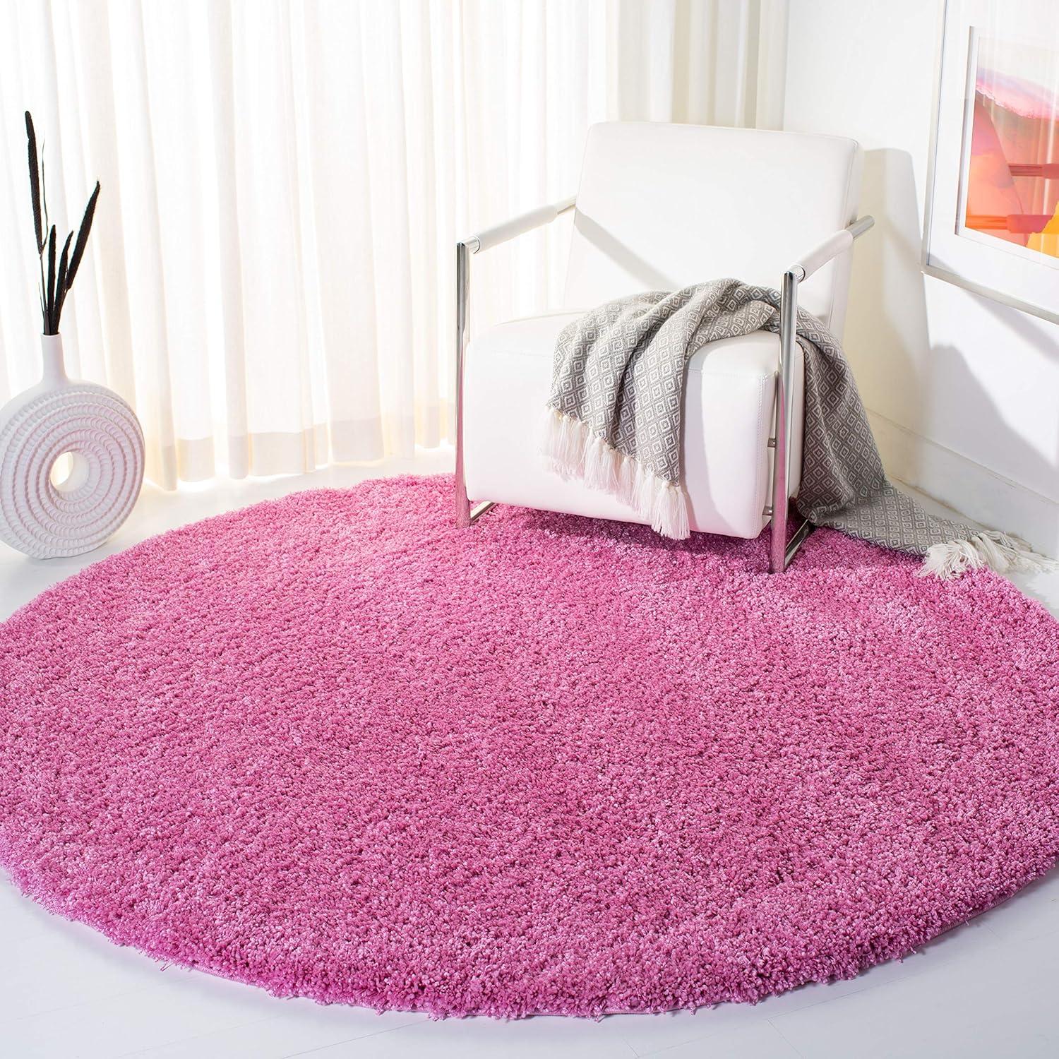 image:imageSAFAVIEH California Shag Collection Area Rug 53 x 76 Beige NonShedding amp Easy to Clean Ultra Plush Thick Pile Ideal for Living Room Bedroom Dining Space SG1511313Pink