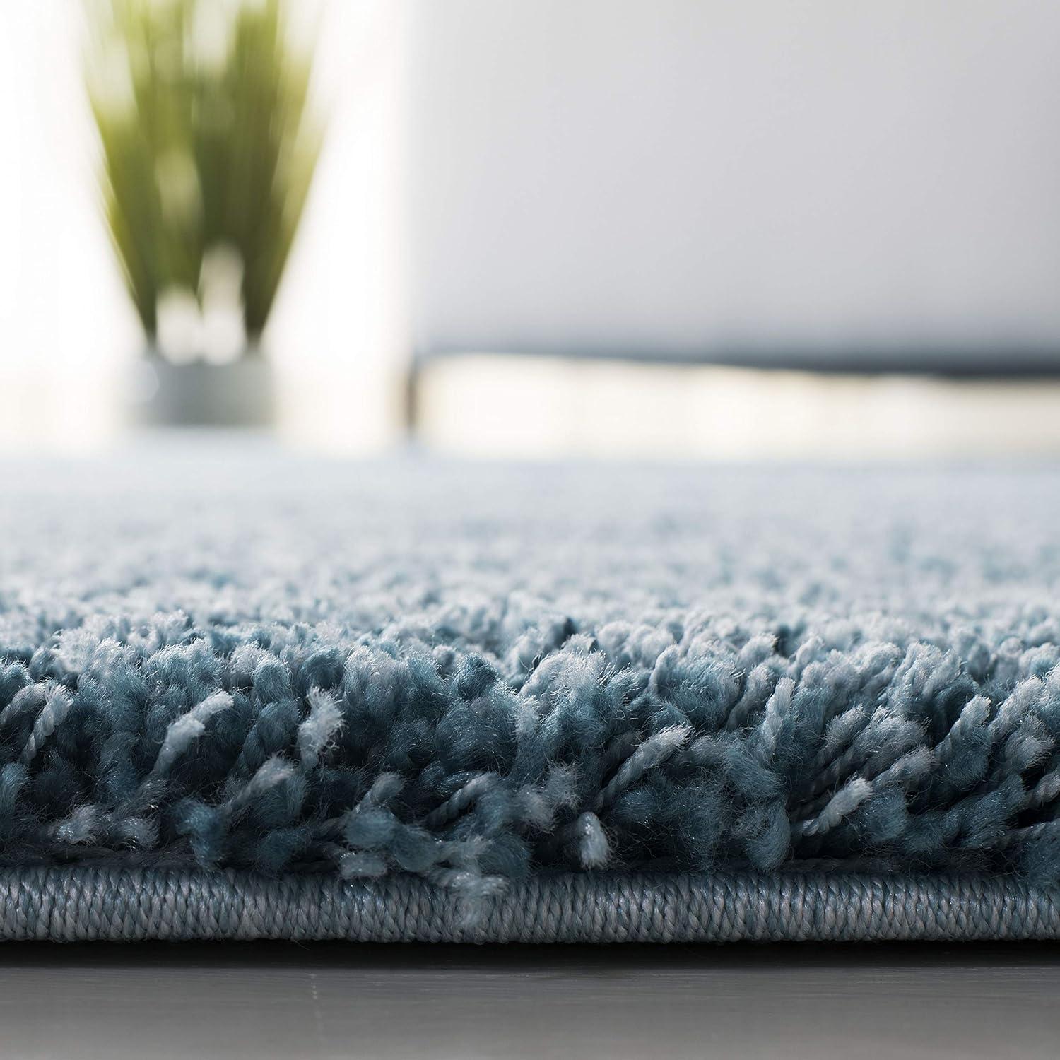 image:imageSAFAVIEH California Shag Collection Area Rug 53 x 76 Beige NonShedding amp Easy to Clean Ultra Plush Thick Pile Ideal for Living Room Bedroom Dining Space SG1511313Turquoise