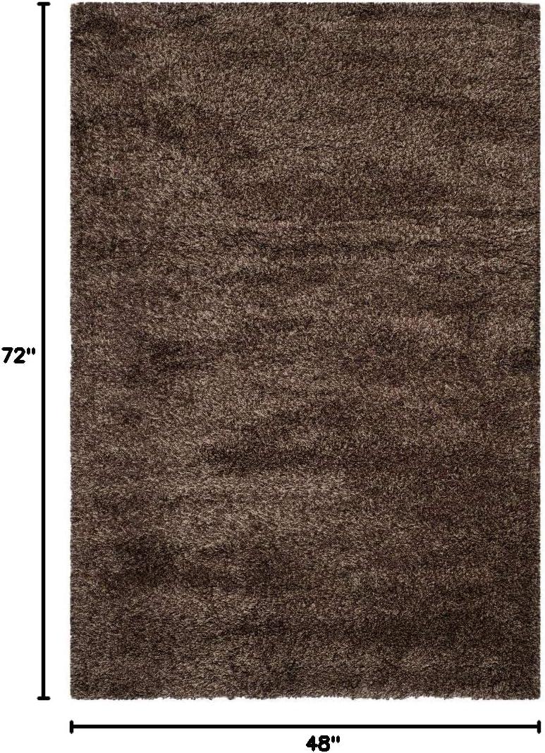 image:imageSAFAVIEH California Shag Collection Area Rug 53 x 76 Beige NonShedding amp Easy to Clean Ultra Plush Thick Pile Ideal for Living Room Bedroom Dining Space SG1511313Mushroom