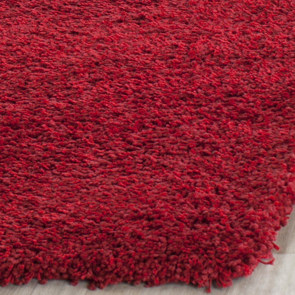 image:imageSAFAVIEH California Shag Collection Area Rug 53 x 76 Beige NonShedding amp Easy to Clean Ultra Plush Thick Pile Ideal for Living Room Bedroom Dining Space SG1511313Red
