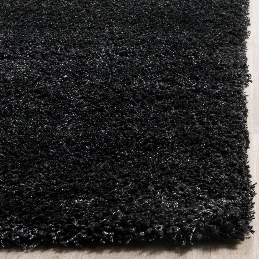 image:imageSAFAVIEH California Shag Collection Area Rug 53 x 76 Beige NonShedding amp Easy to Clean Ultra Plush Thick Pile Ideal for Living Room Bedroom Dining Space SG1511313BlackIvory