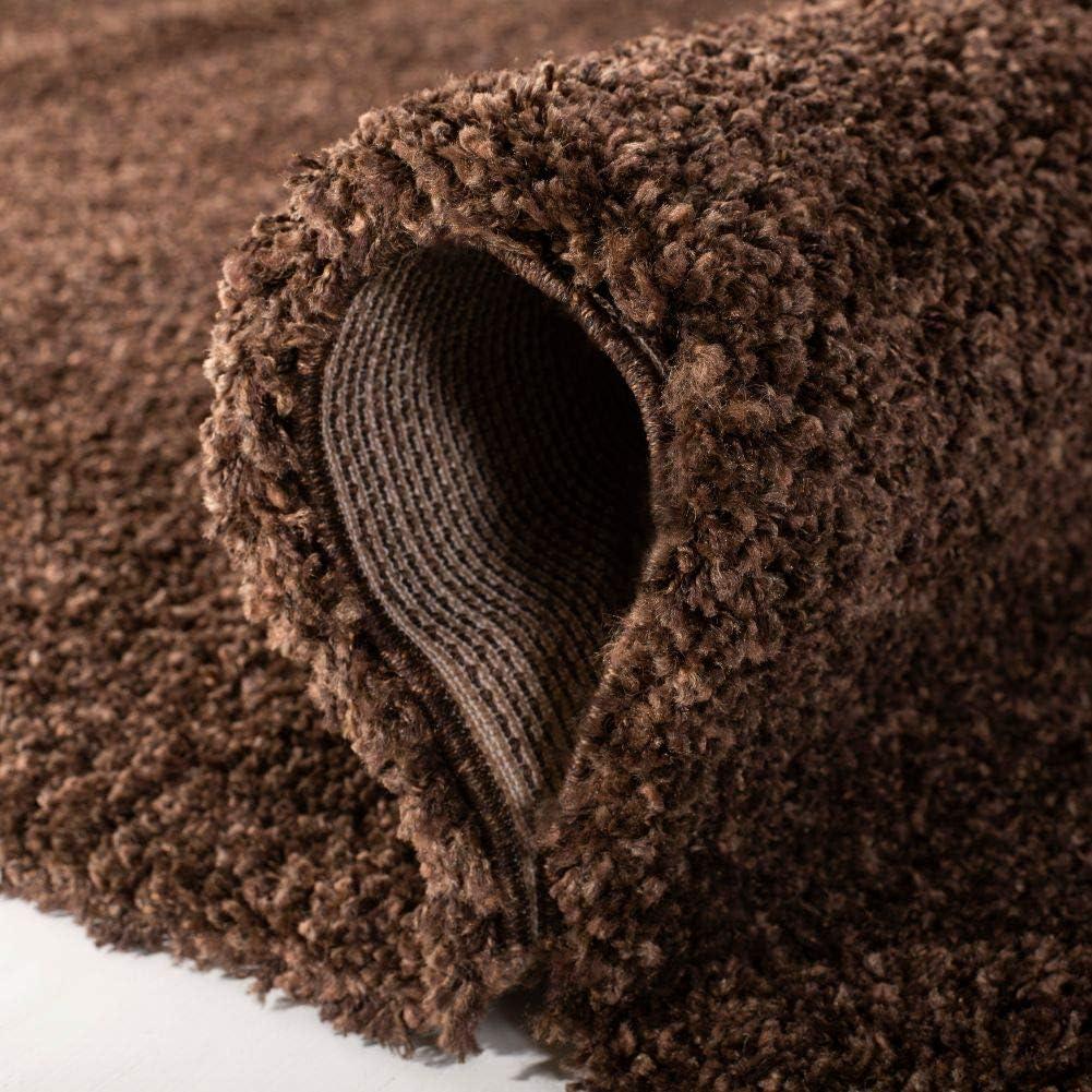 image:imageSAFAVIEH California Shag Collection Area Rug 53 x 76 Beige NonShedding amp Easy to Clean Ultra Plush Thick Pile Ideal for Living Room Bedroom Dining Space SG1511313Brown