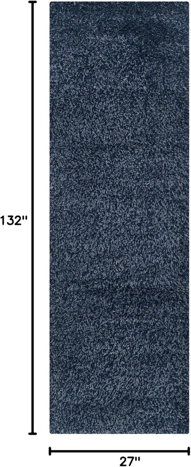 image:imageSAFAVIEH California Shag Collection Area Rug 53 x 76 Beige NonShedding amp Easy to Clean Ultra Plush Thick Pile Ideal for Living Room Bedroom Dining Space SG1511313Navy
