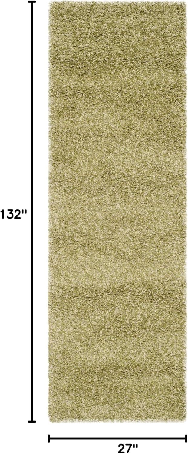 image:imageSAFAVIEH California Shag Collection Area Rug 53 x 76 Beige NonShedding amp Easy to Clean Ultra Plush Thick Pile Ideal for Living Room Bedroom Dining Space SG1511313Green