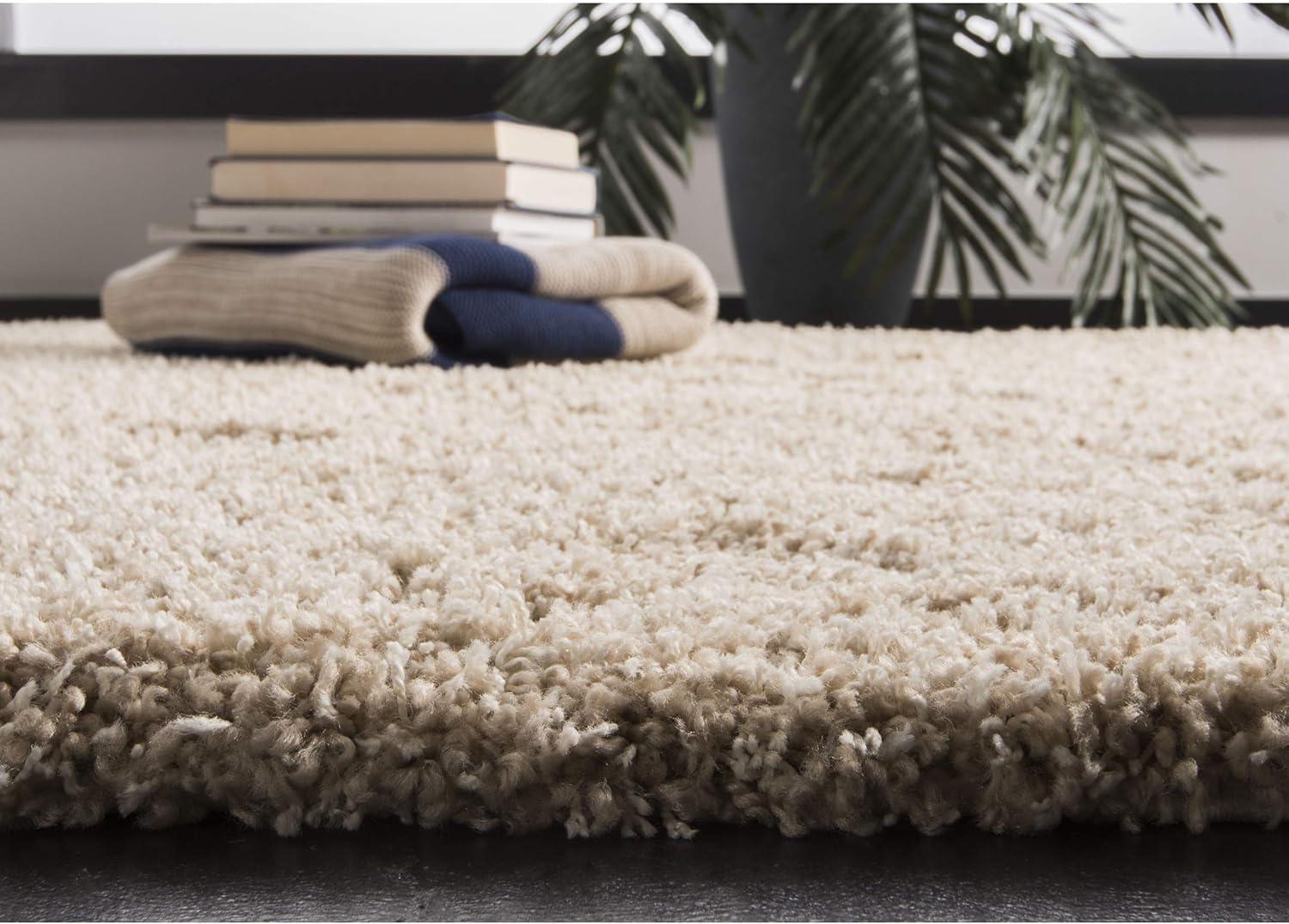 image:imageSAFAVIEH California Shag Collection Area Rug 53 x 76 Beige NonShedding amp Easy to Clean Ultra Plush Thick Pile Ideal for Living Room Bedroom Dining Space SG1511313Beige