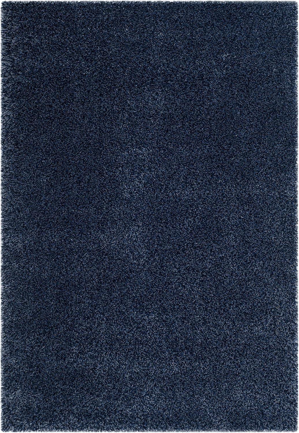 image:imageSAFAVIEH California Shag Collection Area Rug 53 x 76 Beige NonShedding amp Easy to Clean Ultra Plush Thick Pile Ideal for Living Room Bedroom Dining Space SG1511313Navy
