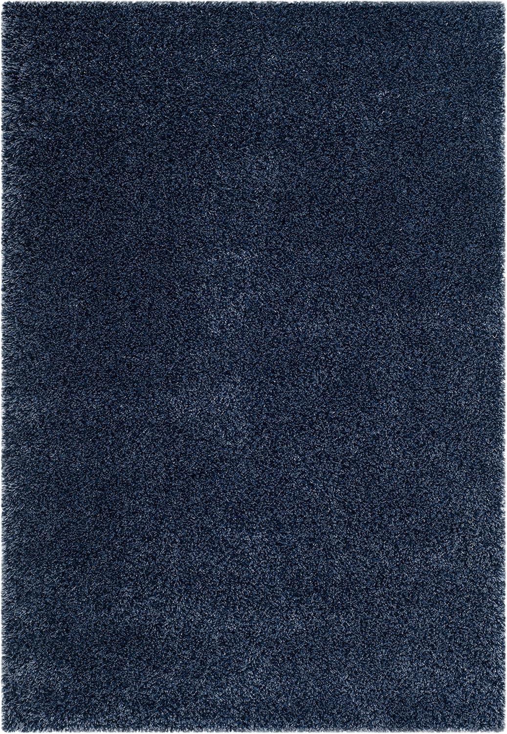 image:imageSAFAVIEH California Shag Collection Area Rug 53 x 76 Beige NonShedding amp Easy to Clean Ultra Plush Thick Pile Ideal for Living Room Bedroom Dining Space SG1511313Navy