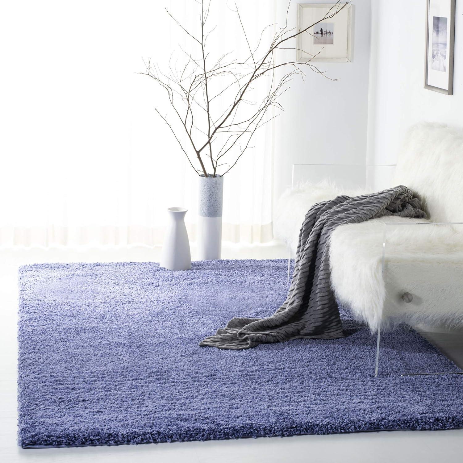 image:imageSAFAVIEH California Shag Collection Area Rug 53 x 76 Beige NonShedding amp Easy to Clean Ultra Plush Thick Pile Ideal for Living Room Bedroom Dining Space SG1511313Periwinkle