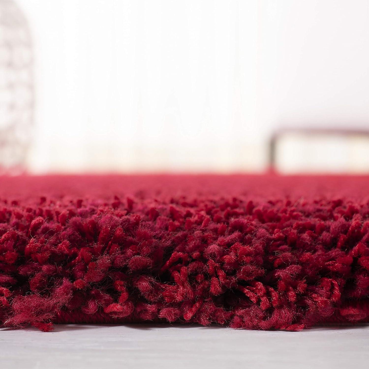 image:imageSAFAVIEH California Shag Collection Area Rug 53 x 76 Beige NonShedding amp Easy to Clean Ultra Plush Thick Pile Ideal for Living Room Bedroom Dining Space SG1511313Red
