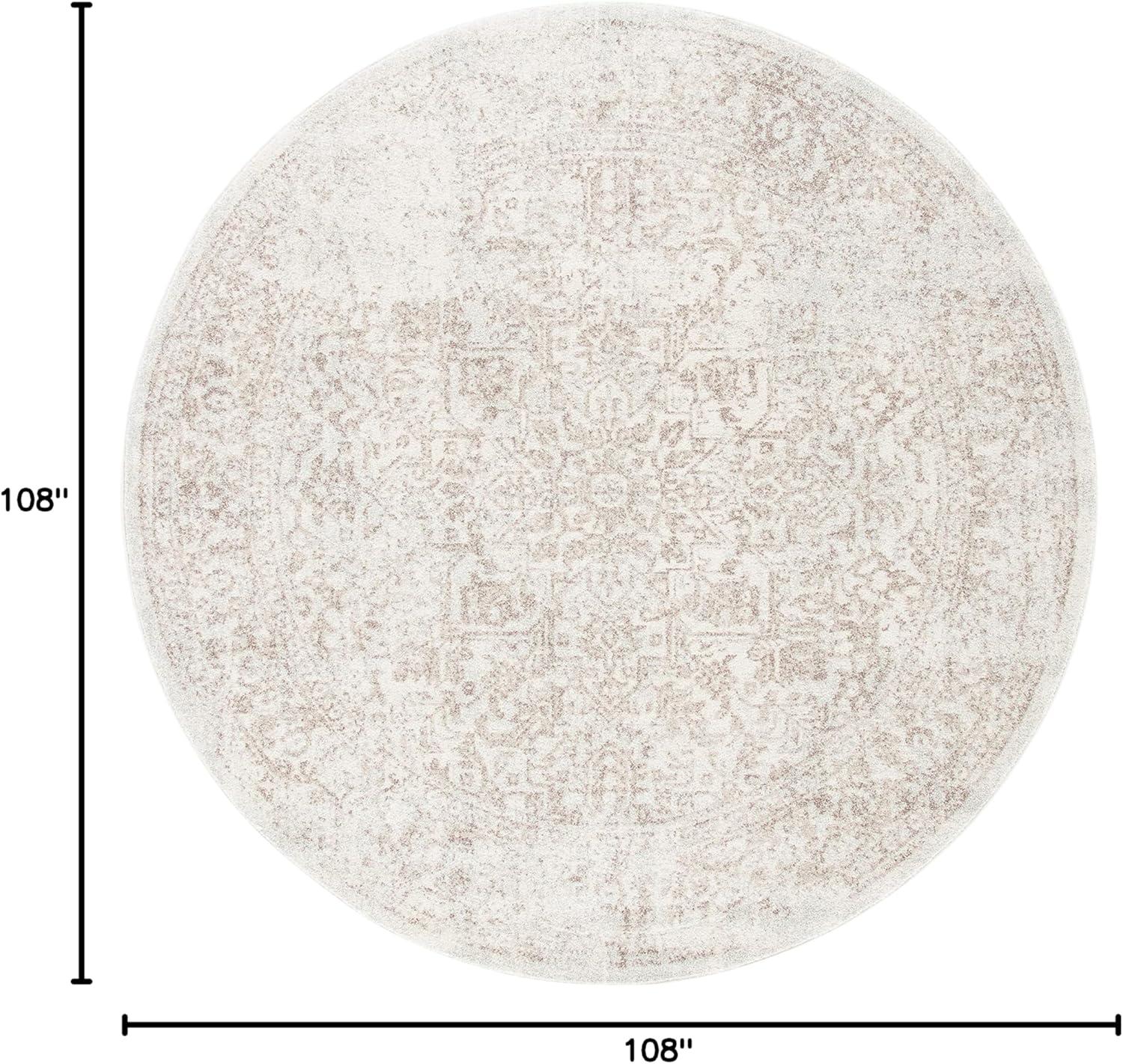 image:imageSAFAVIEH Evoke Collection Area Rug 51 x 76 Blue amp Ivory Distressed Design NonShedding amp Easy to Clean Ideal for Living Room Bedroom Dining Space EVK256CIvoryTaupe