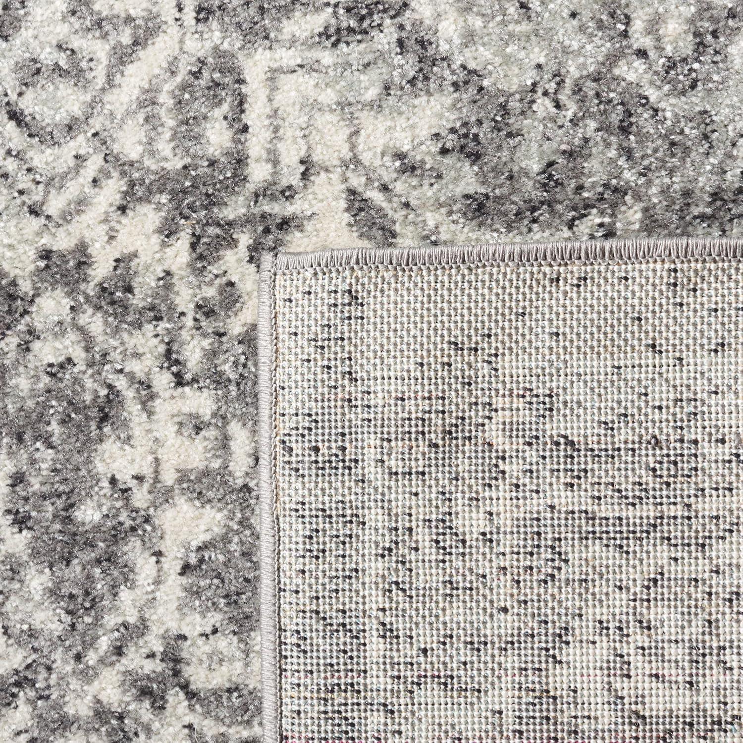 image:imageSAFAVIEH Evoke Collection Area Rug 51 x 76 Blue amp Ivory Distressed Design NonShedding amp Easy to Clean Ideal for Living Room Bedroom Dining Space EVK256CGreyIvory