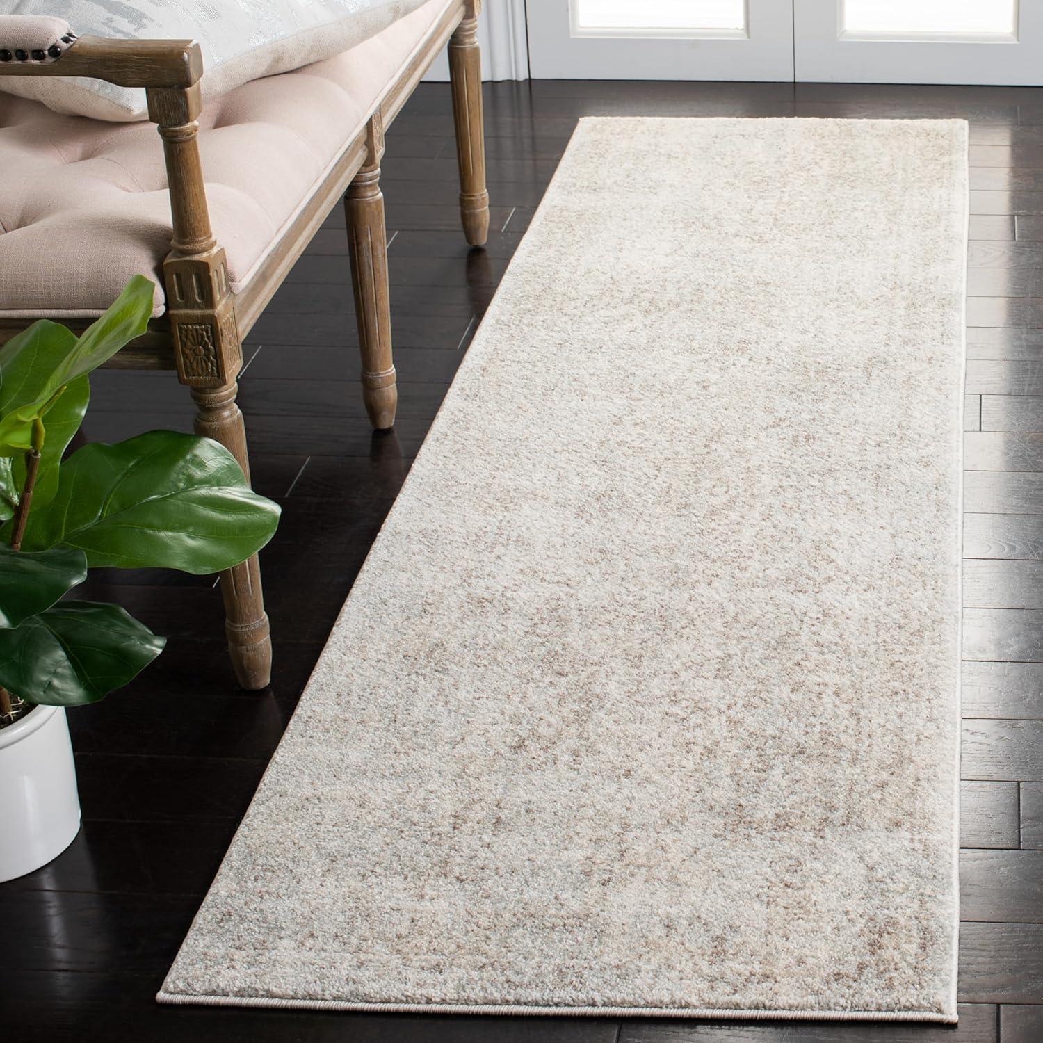 image:imageSAFAVIEH Evoke Collection Area Rug 51 x 76 Blue amp Ivory Distressed Design NonShedding amp Easy to Clean Ideal for Living Room Bedroom Dining Space EVK256CIvoryTaupe
