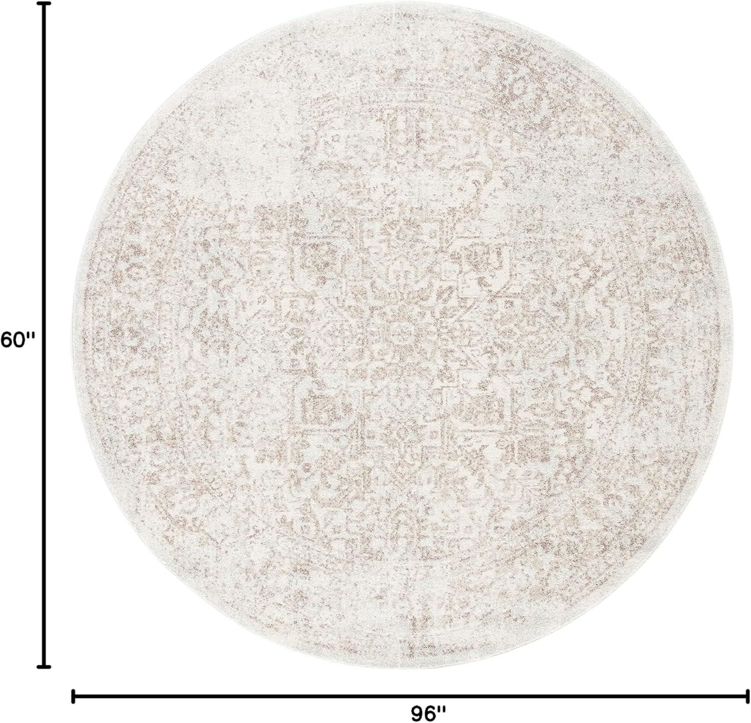 image:imageSAFAVIEH Evoke Collection Area Rug 51 x 76 Blue amp Ivory Distressed Design NonShedding amp Easy to Clean Ideal for Living Room Bedroom Dining Space EVK256CIvoryTaupe