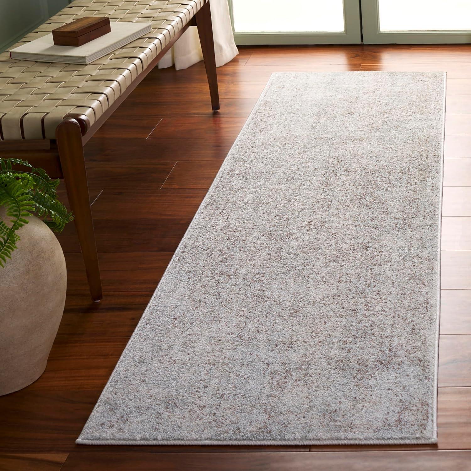 image:imageSAFAVIEH Evoke Collection Area Rug 51 x 76 Blue amp Ivory Distressed Design NonShedding amp Easy to Clean Ideal for Living Room Bedroom Dining Space EVK256CIvoryTaupe
