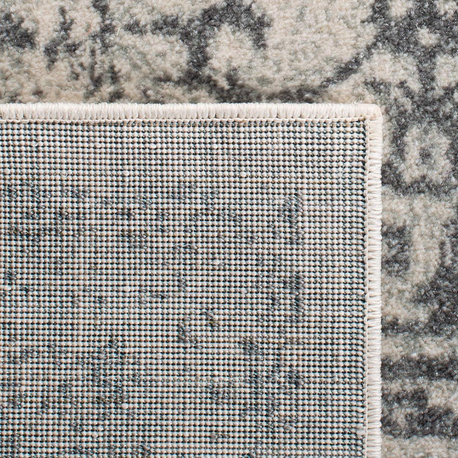 image:imageSAFAVIEH Evoke Collection Area Rug 51 x 76 Blue amp Ivory Distressed Design NonShedding amp Easy to Clean Ideal for Living Room Bedroom Dining Space EVK256CIvoryGrey