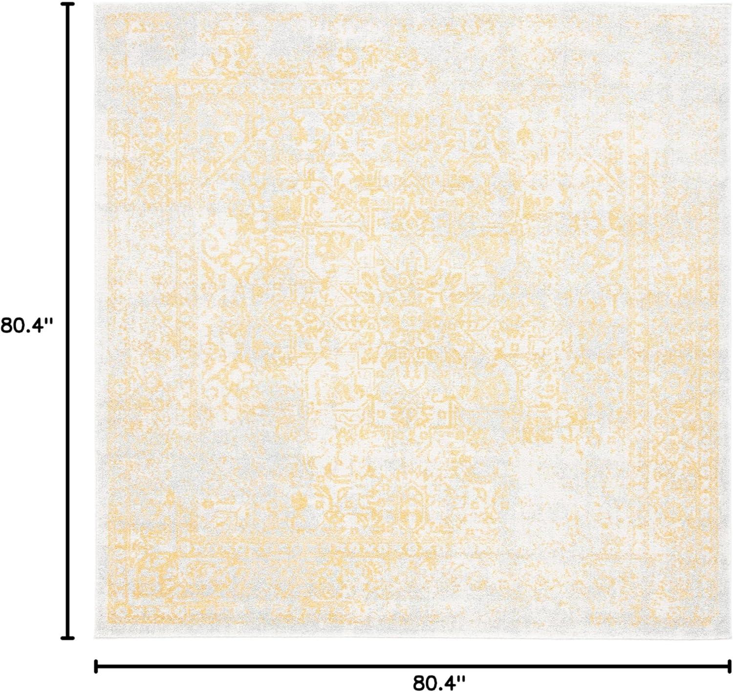 image:imageSAFAVIEH Evoke Collection Area Rug 51 x 76 Blue amp Ivory Distressed Design NonShedding amp Easy to Clean Ideal for Living Room Bedroom Dining Space EVK256CIvoryGold