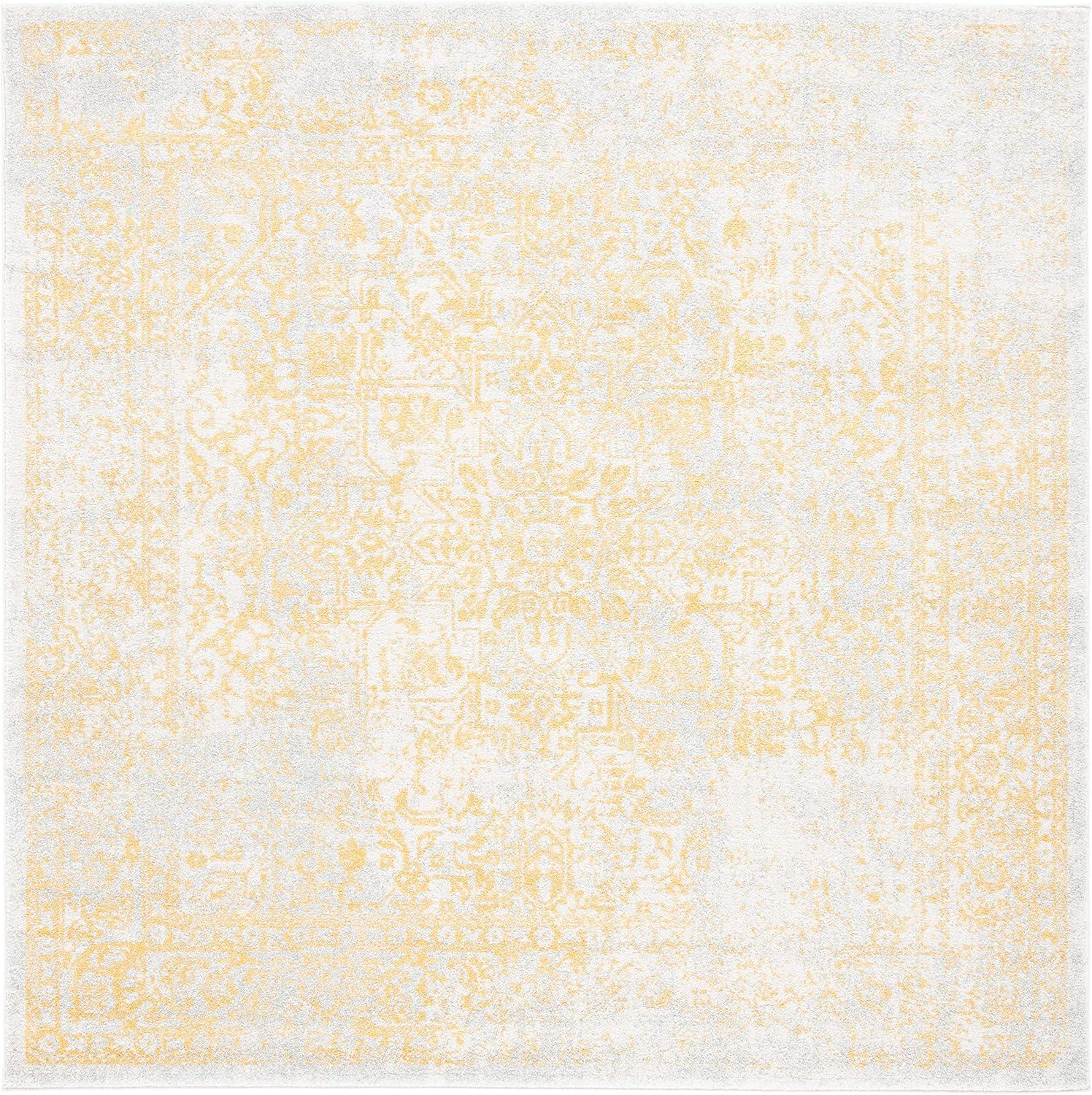 image:imageSAFAVIEH Evoke Collection Area Rug 51 x 76 Blue amp Ivory Distressed Design NonShedding amp Easy to Clean Ideal for Living Room Bedroom Dining Space EVK256CIvoryGold