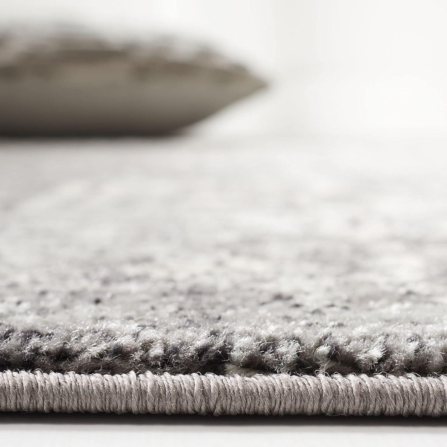 image:imageSAFAVIEH Evoke Collection Area Rug 51 x 76 Blue amp Ivory Distressed Design NonShedding amp Easy to Clean Ideal for Living Room Bedroom Dining Space EVK256CGreyIvory