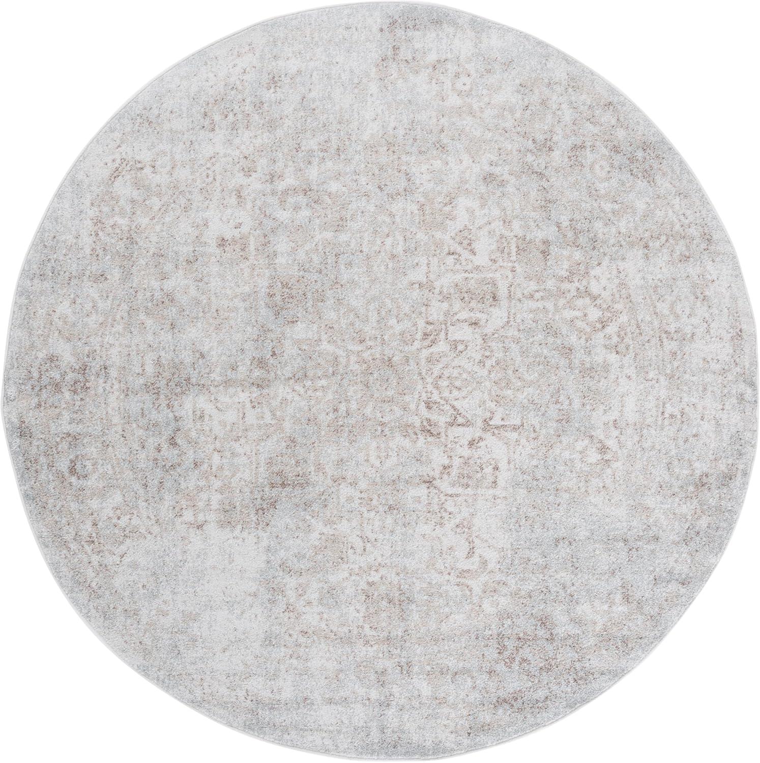 image:imageSAFAVIEH Evoke Collection Area Rug 51 x 76 Blue amp Ivory Distressed Design NonShedding amp Easy to Clean Ideal for Living Room Bedroom Dining Space EVK256CIvoryTaupe
