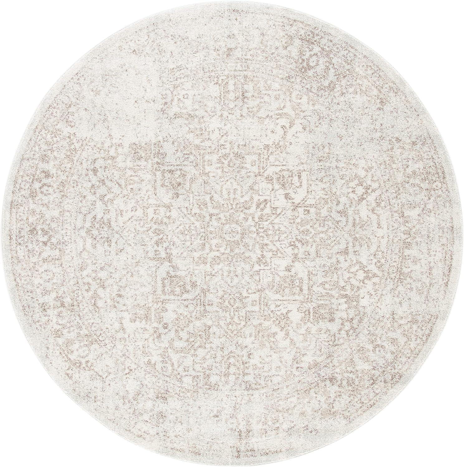 image:imageSAFAVIEH Evoke Collection Area Rug 51 x 76 Blue amp Ivory Distressed Design NonShedding amp Easy to Clean Ideal for Living Room Bedroom Dining Space EVK256CIvoryTaupe