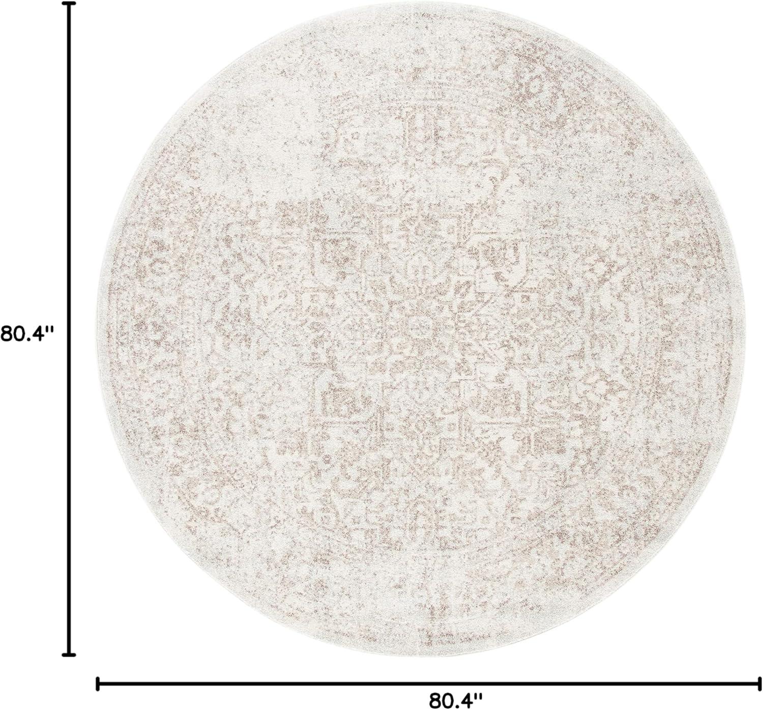 image:imageSAFAVIEH Evoke Collection Area Rug 51 x 76 Blue amp Ivory Distressed Design NonShedding amp Easy to Clean Ideal for Living Room Bedroom Dining Space EVK256CIvoryTaupe