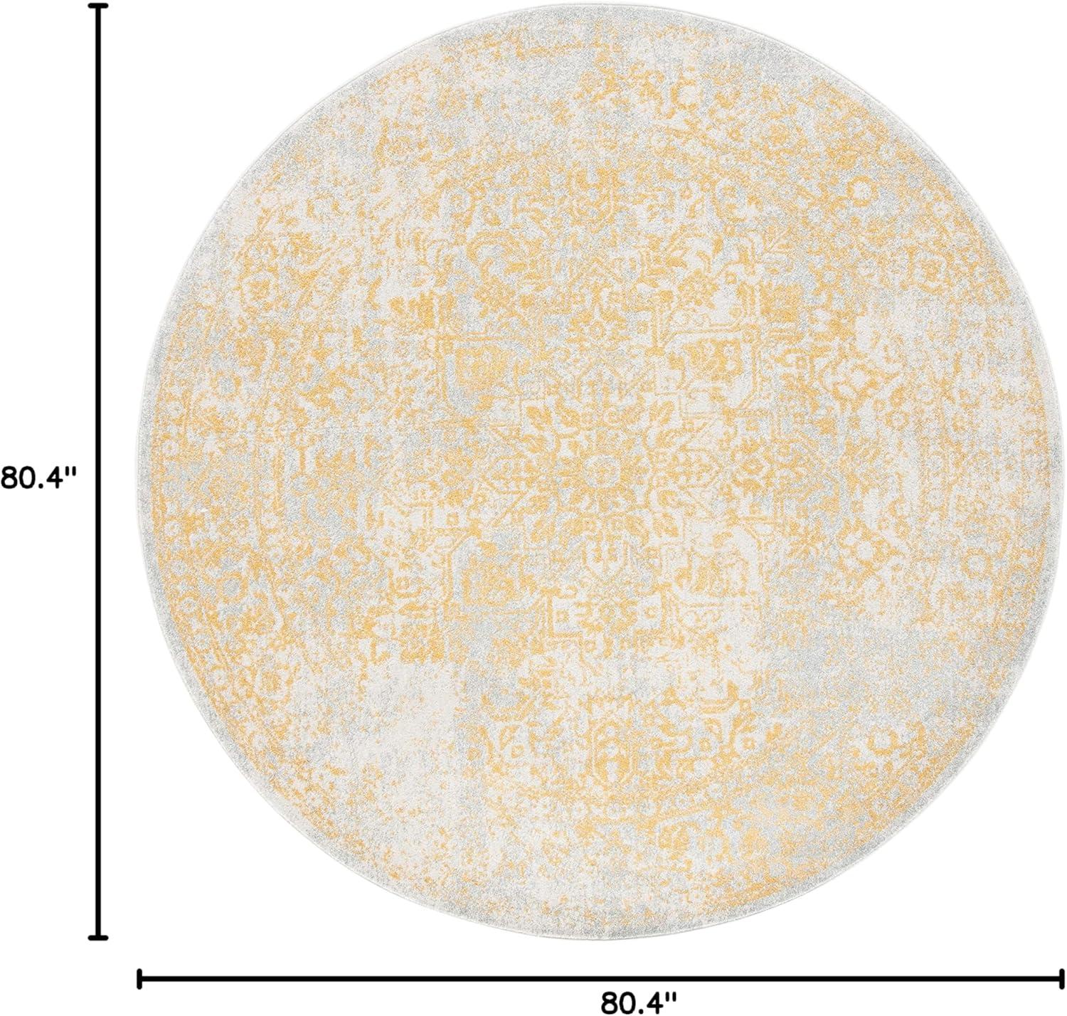 image:imageSAFAVIEH Evoke Collection Area Rug 51 x 76 Blue amp Ivory Distressed Design NonShedding amp Easy to Clean Ideal for Living Room Bedroom Dining Space EVK256CIvoryGold
