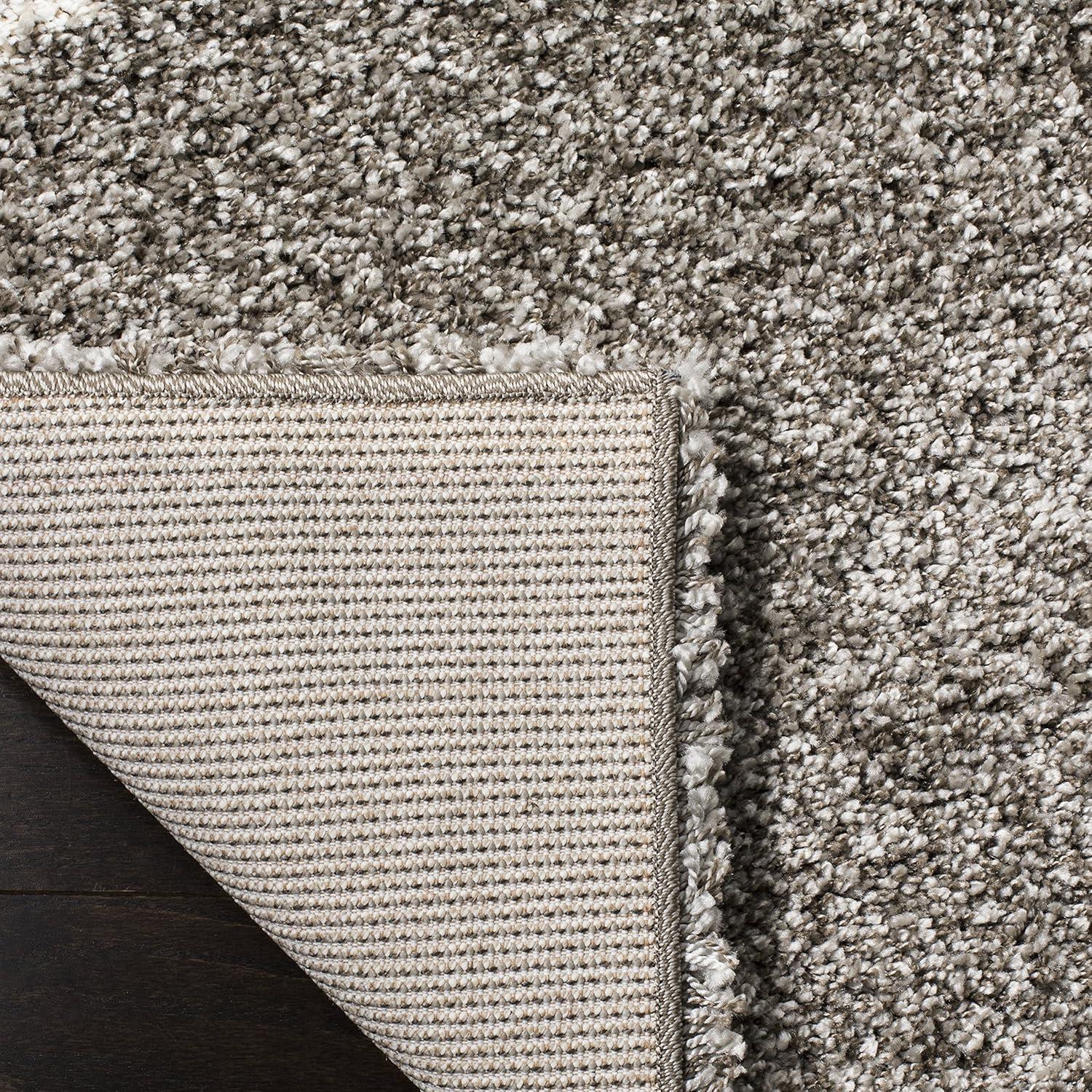 image:imageSAFAVIEH Hudson Shag Collection Area Rug 53 x 76 Ivory amp Grey Modern Trellis Design NonShedding amp Easy Care 2inch Thick Ideal for High Traffic Areas in Living Room Bedroom SGH281AGreyIvory