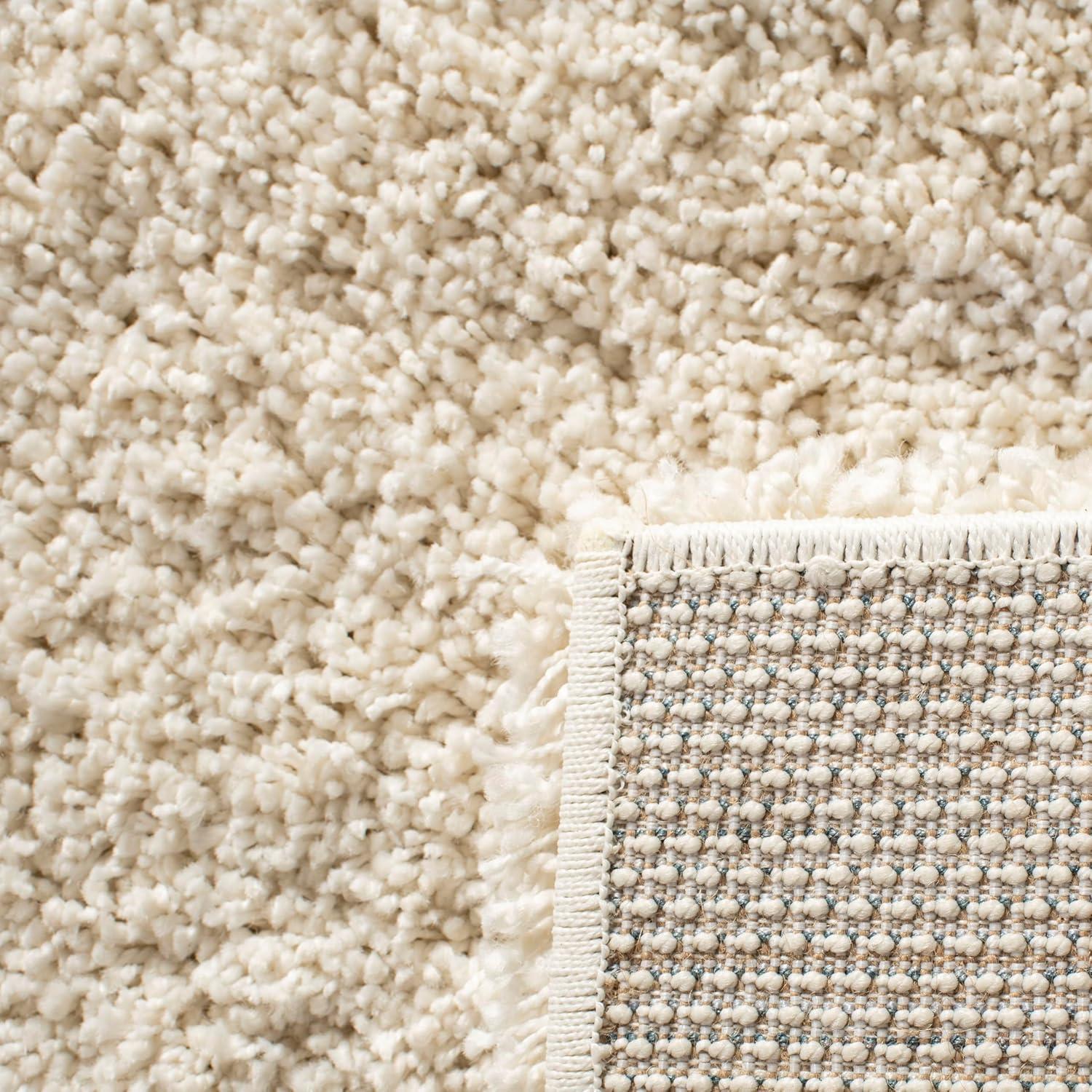 image:imageSAFAVIEH Hudson Shag Collection Area Rug 53 x 76 Ivory amp Grey Modern Trellis Design NonShedding amp Easy Care 2inch Thick Ideal for High Traffic Areas in Living Room Bedroom SGH281AIvorySteel Blue