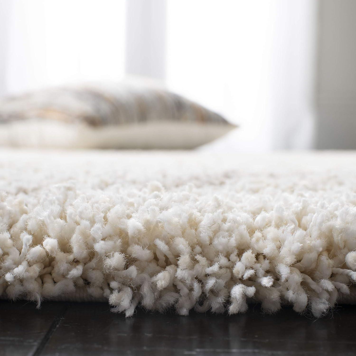 image:imageSAFAVIEH Hudson Shag Collection Area Rug 53 x 76 Ivory amp Grey Modern Trellis Design NonShedding amp Easy Care 2inch Thick Ideal for High Traffic Areas in Living Room Bedroom SGH281AIvoryBeige