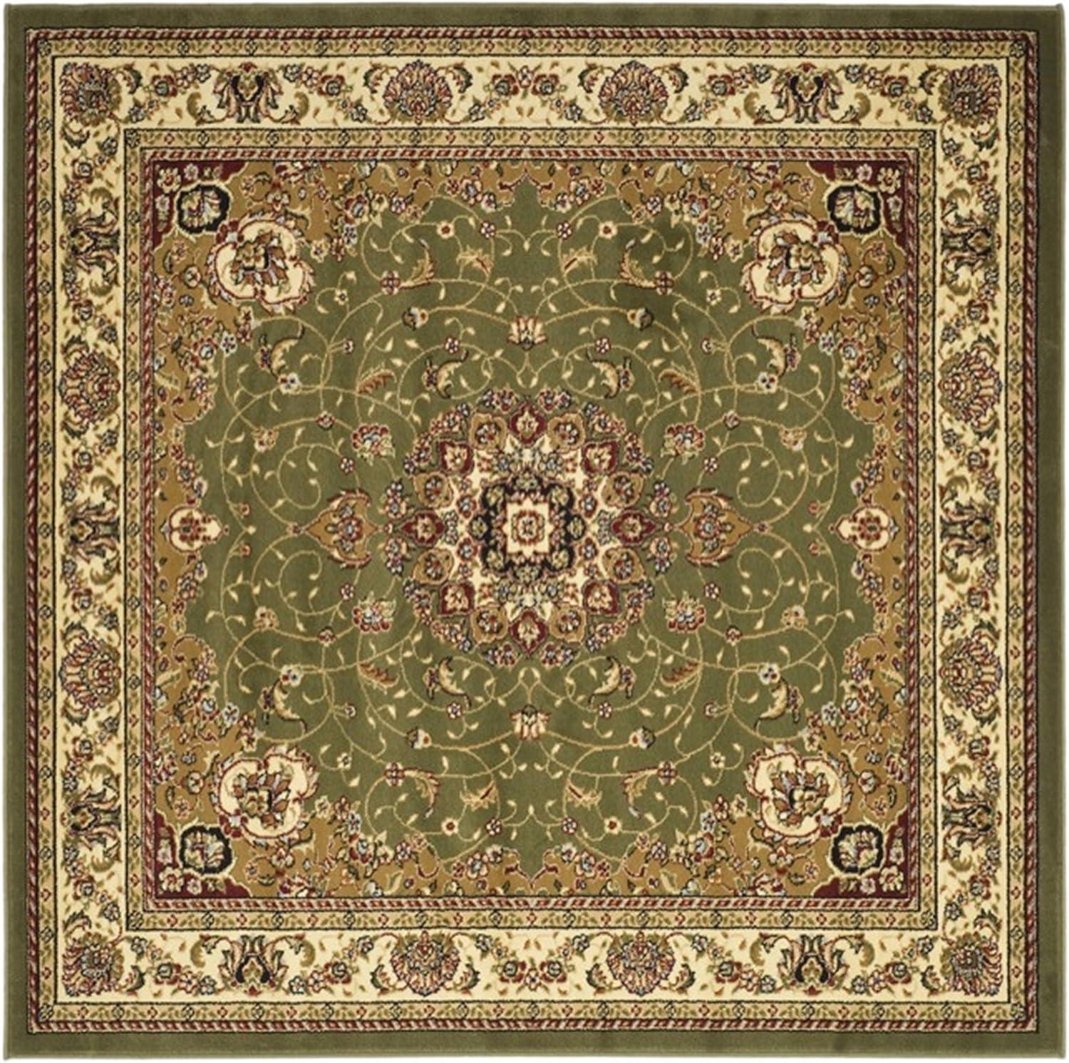 image:imageSAFAVIEH Lyndhurst Collection Area Rug 8 x 11 Black amp Ivory Traditional Oriental Design NonShedding amp Easy Care Ideal for High Traffic Areas in Living Room Bedroom LNH329ASageIvory