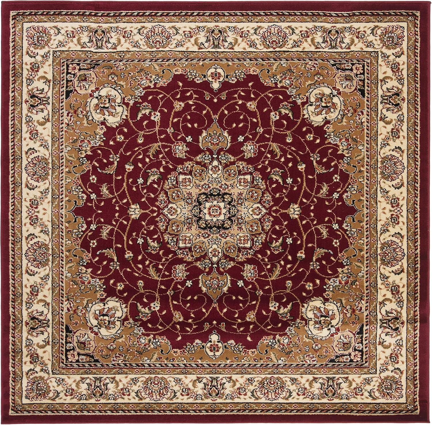 image:imageSAFAVIEH Lyndhurst Collection Area Rug 8 x 11 Black amp Ivory Traditional Oriental Design NonShedding amp Easy Care Ideal for High Traffic Areas in Living Room Bedroom LNH329ARedIvory