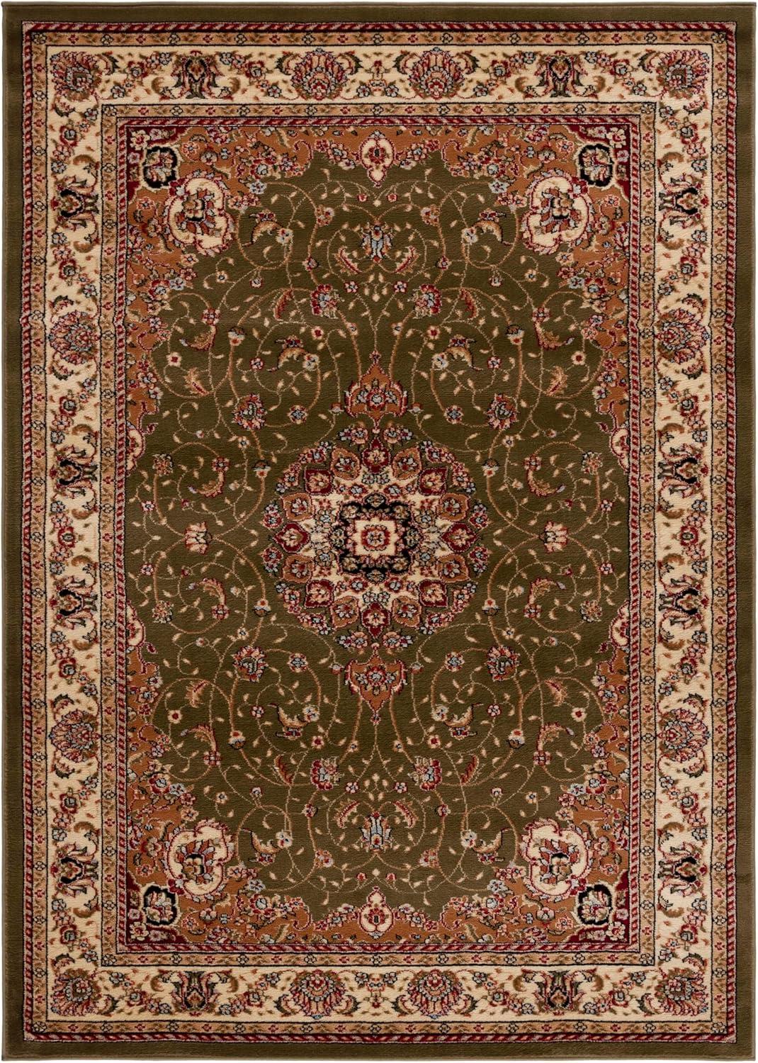 image:imageSAFAVIEH Lyndhurst Collection Area Rug 8 x 11 Black amp Ivory Traditional Oriental Design NonShedding amp Easy Care Ideal for High Traffic Areas in Living Room Bedroom LNH329ASageIvory