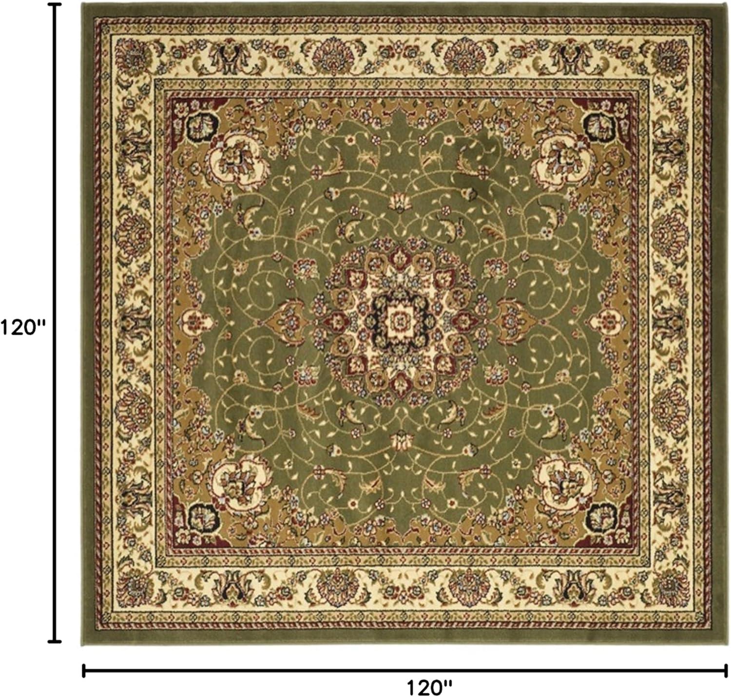 image:imageSAFAVIEH Lyndhurst Collection Area Rug 8 x 11 Black amp Ivory Traditional Oriental Design NonShedding amp Easy Care Ideal for High Traffic Areas in Living Room Bedroom LNH329ASageIvory