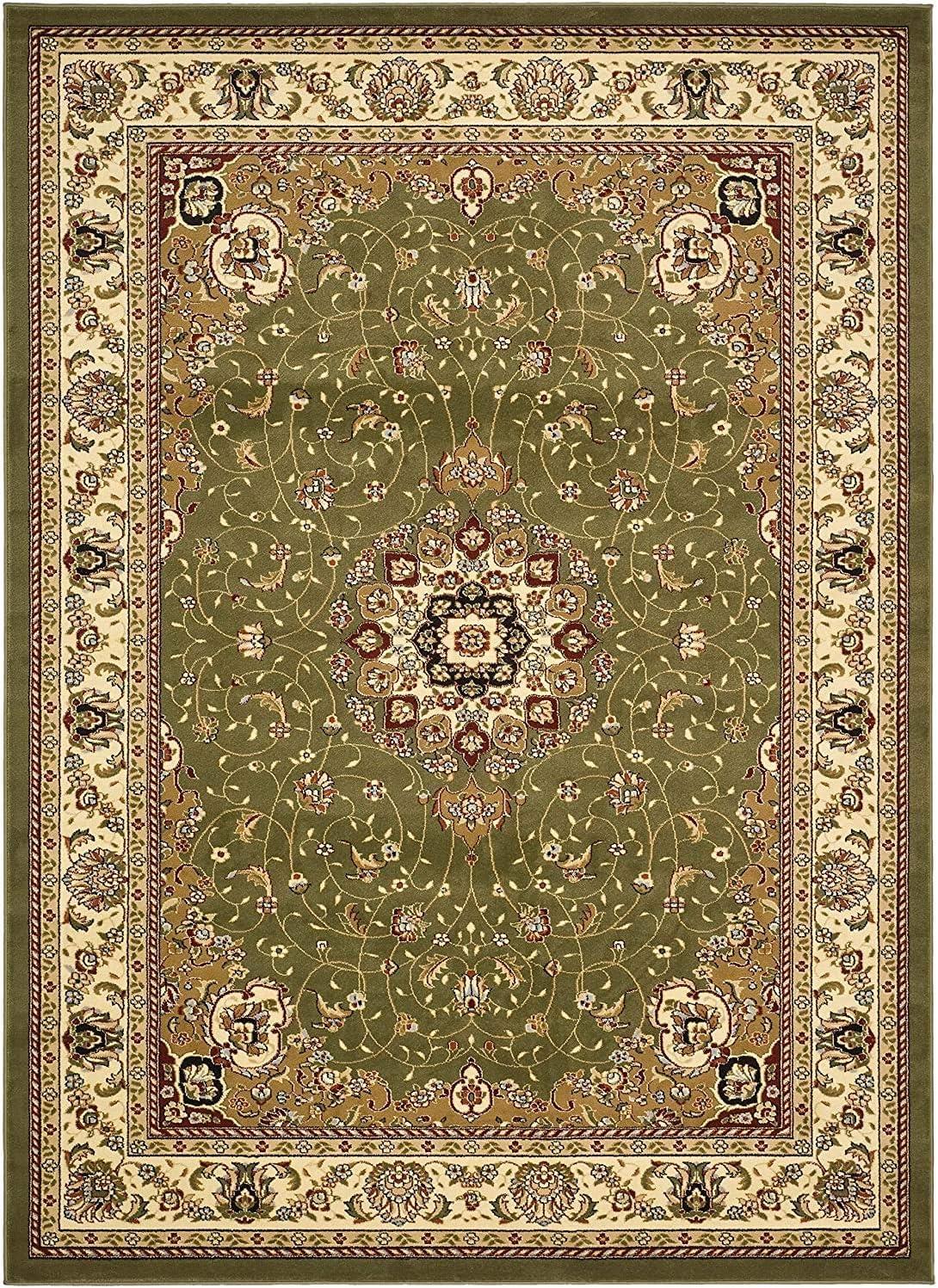 image:imageSAFAVIEH Lyndhurst Collection Area Rug 8 x 11 Black amp Ivory Traditional Oriental Design NonShedding amp Easy Care Ideal for High Traffic Areas in Living Room Bedroom LNH329ASageIvory