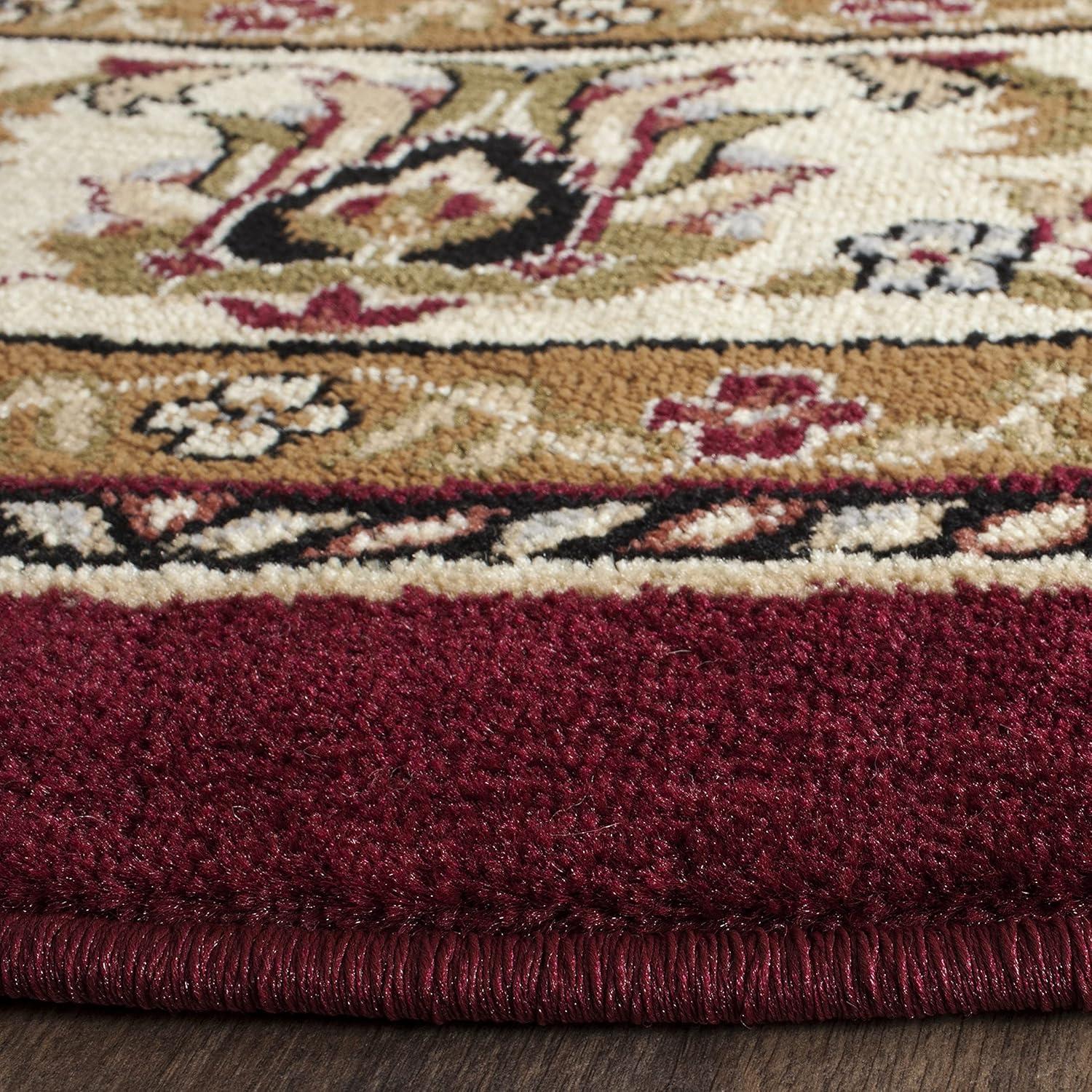 image:imageSAFAVIEH Lyndhurst Collection Area Rug 8 x 11 Black amp Ivory Traditional Oriental Design NonShedding amp Easy Care Ideal for High Traffic Areas in Living Room Bedroom LNH329ARedIvory