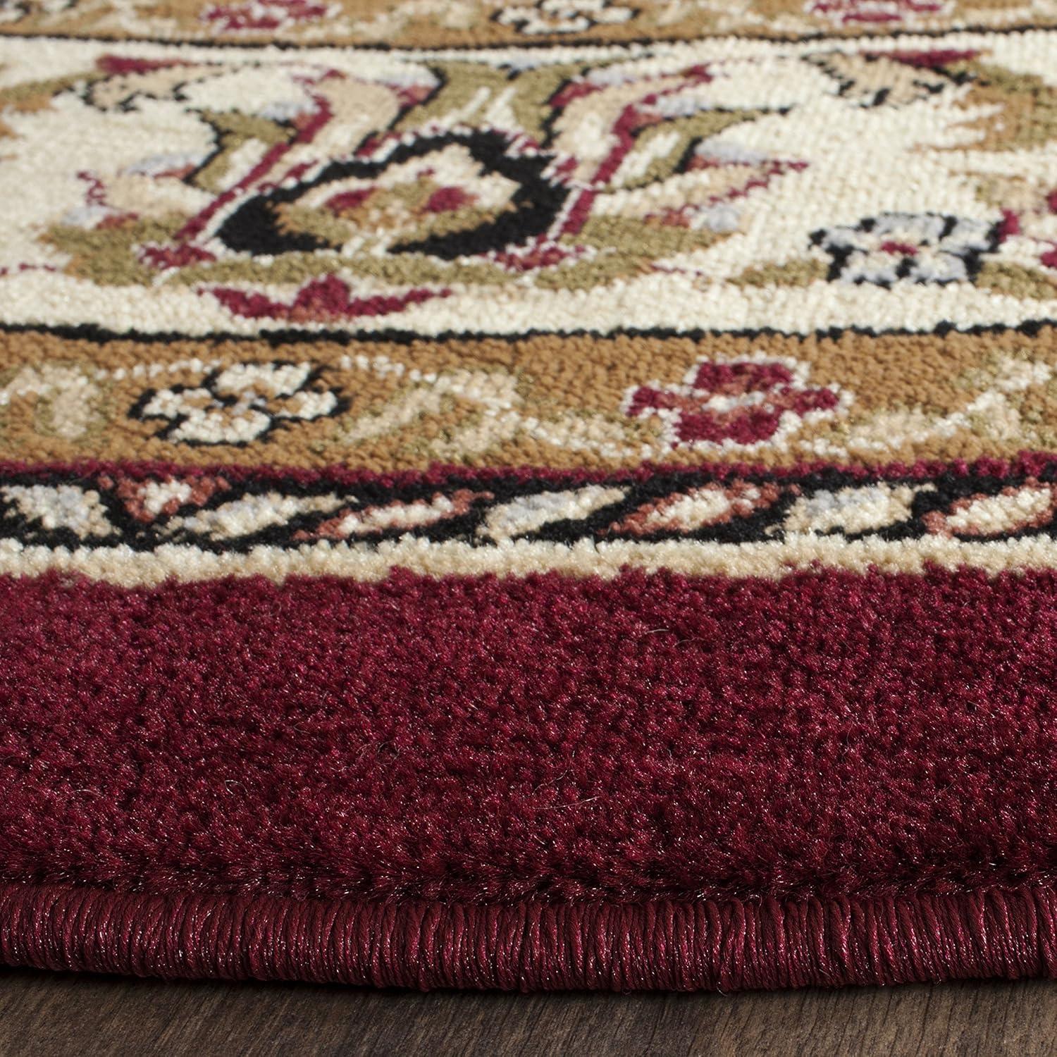 image:imageSAFAVIEH Lyndhurst Collection Area Rug 8 x 11 Black amp Ivory Traditional Oriental Design NonShedding amp Easy Care Ideal for High Traffic Areas in Living Room Bedroom LNH329ARedIvory