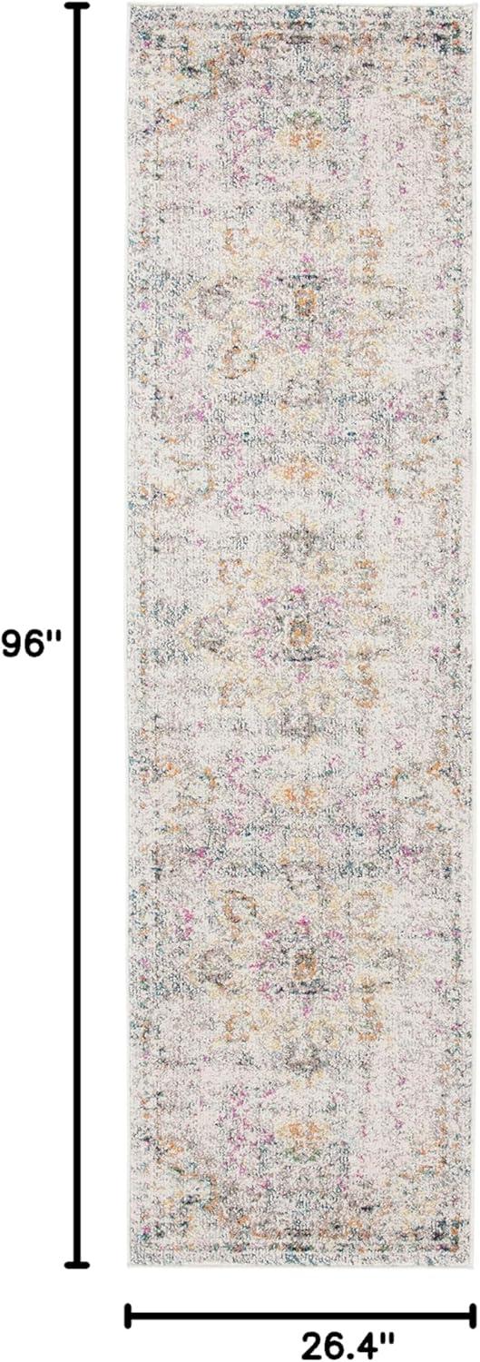 image:imageSAFAVIEH Madison Collection Area Rug 67 Square Cream amp Blue Boho Chic Distressed Medallion Design NonShedding amp Easy to Clean Ideal for Living Room Bedroom Dining Space MAD473BGreyGold