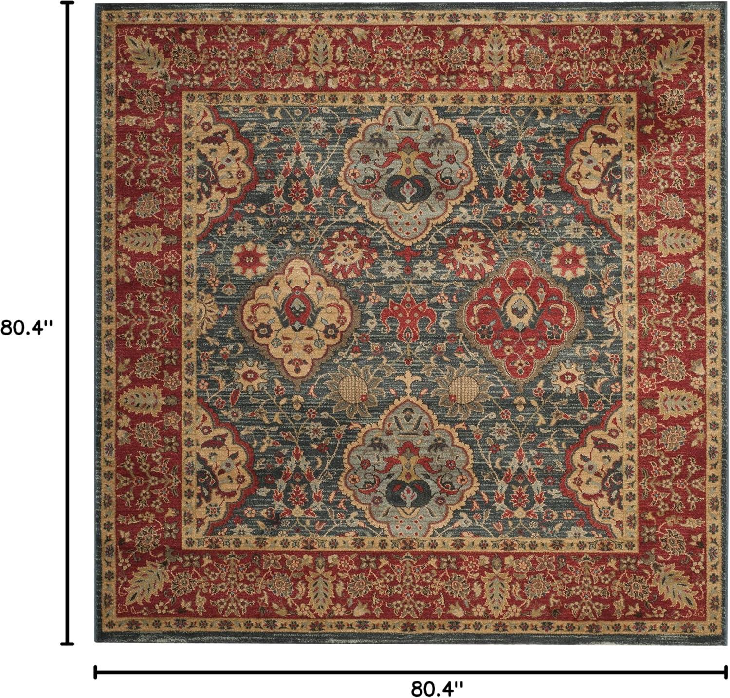 image:imageSAFAVIEH Mahal Collection Area Rug 8 x 11 Navy amp Red Traditional Oriental Design NonShedding amp Easy Care Ideal for High Traffic Areas in Living Room Bedroom MAH655CNavyRed