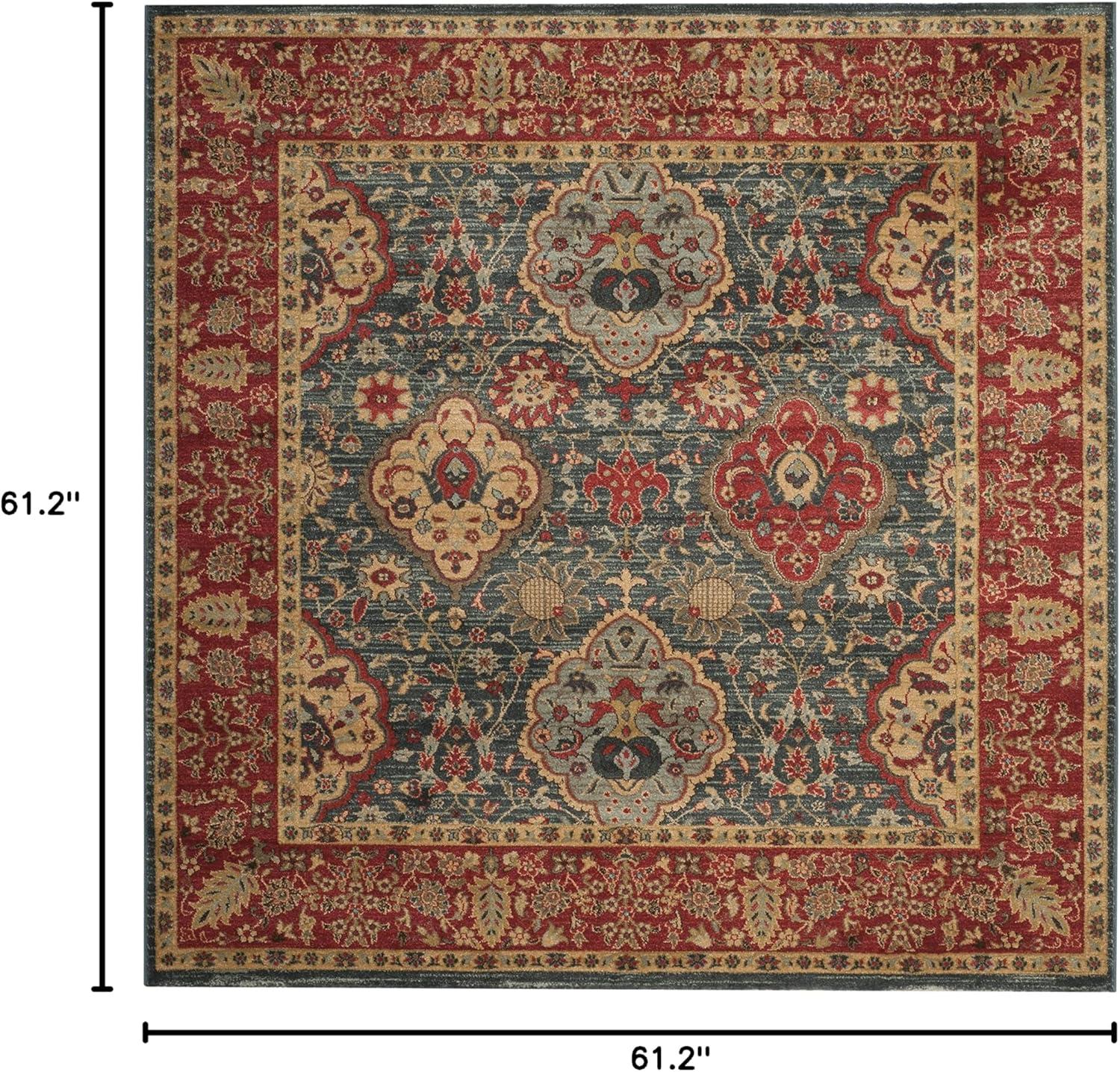 image:imageSAFAVIEH Mahal Collection Area Rug 8 x 11 Navy amp Red Traditional Oriental Design NonShedding amp Easy Care Ideal for High Traffic Areas in Living Room Bedroom MAH655CNavyRed