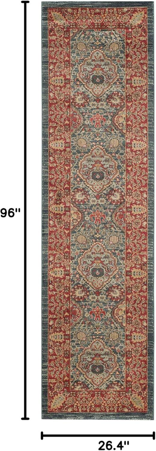 image:imageSAFAVIEH Mahal Collection Area Rug 8 x 11 Navy amp Red Traditional Oriental Design NonShedding amp Easy Care Ideal for High Traffic Areas in Living Room Bedroom MAH655CNavyRed