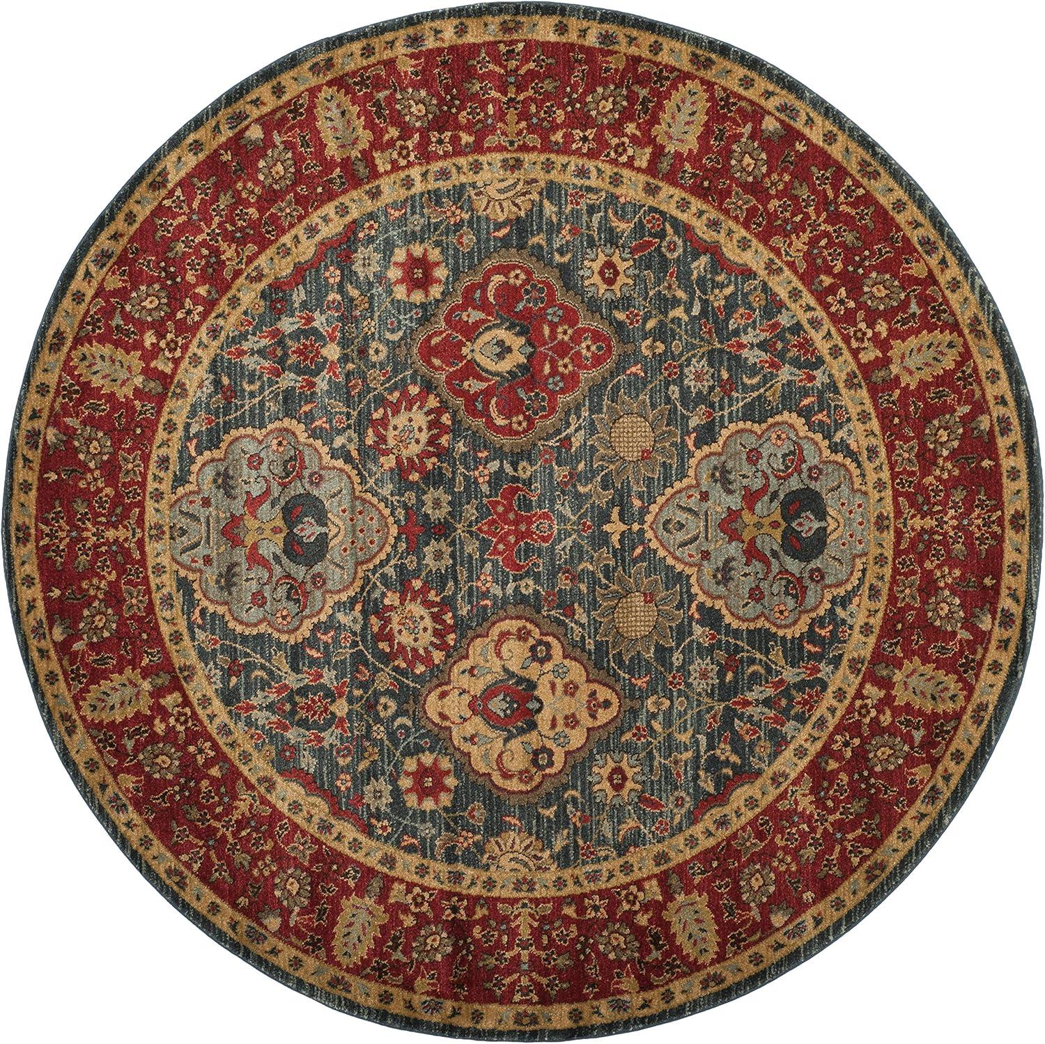 image:imageSAFAVIEH Mahal Collection Area Rug 8 x 11 Navy amp Red Traditional Oriental Design NonShedding amp Easy Care Ideal for High Traffic Areas in Living Room Bedroom MAH655CNavyRed